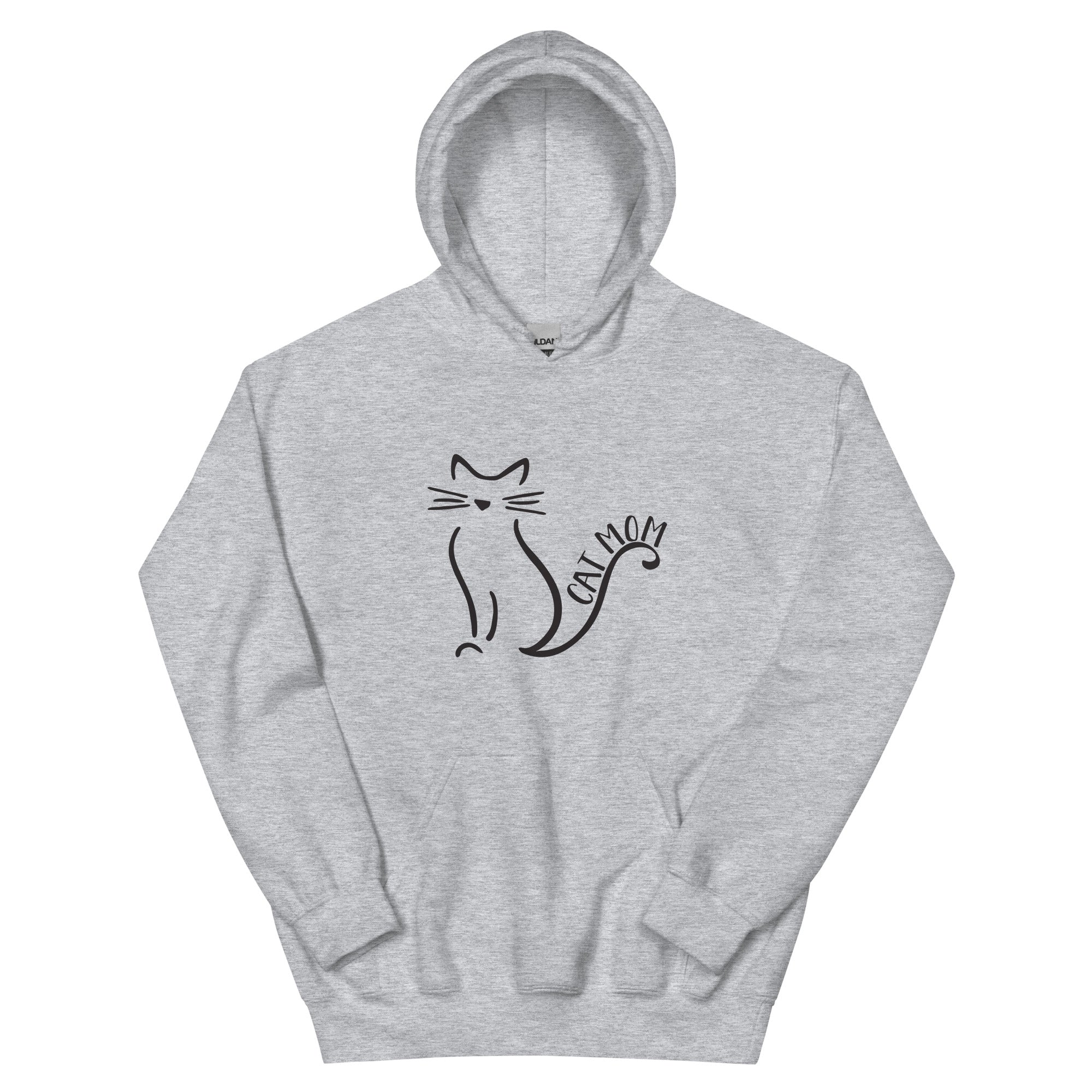 Cat Mom Outlined Hoodie、mySite、camillekostekn
