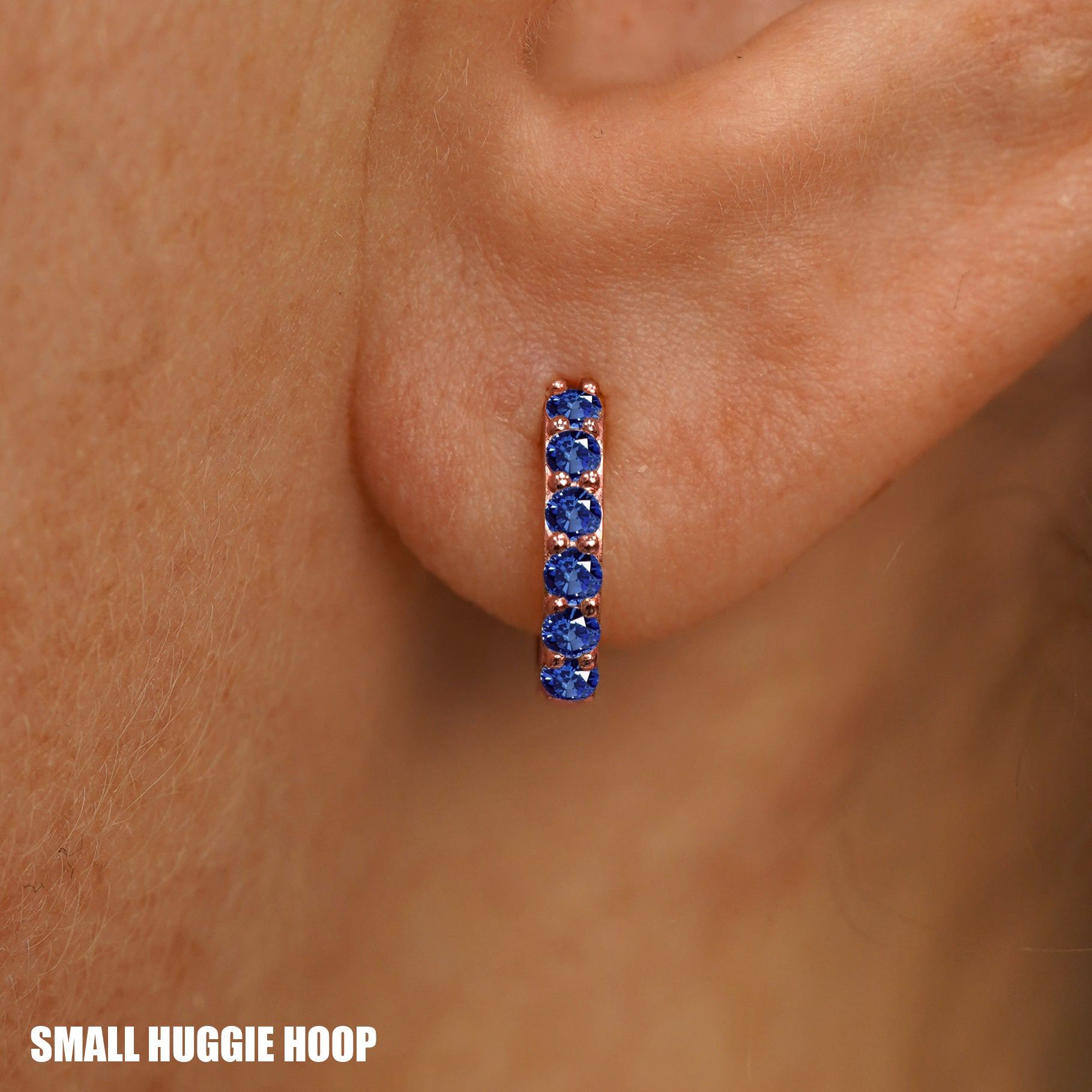 Blue Sapphire Huggie Hoop、mySite、hinf8tx79