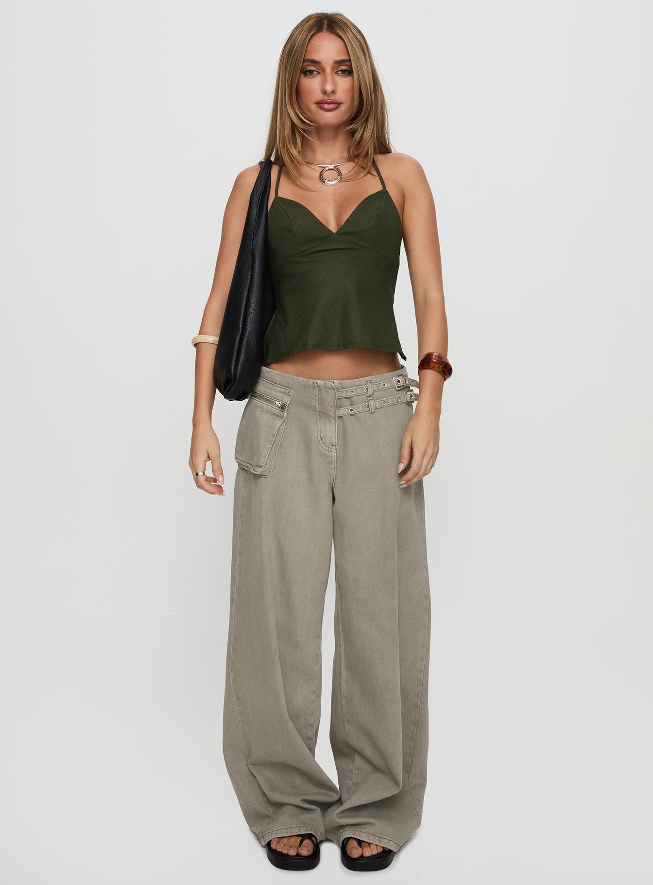 Hopelessly Devoted Top Forest Green、mySite、solidvoid