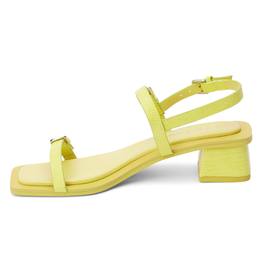 Maya Lizard Block Heel Slingback Sandals、mySite、gtrtttuynbv