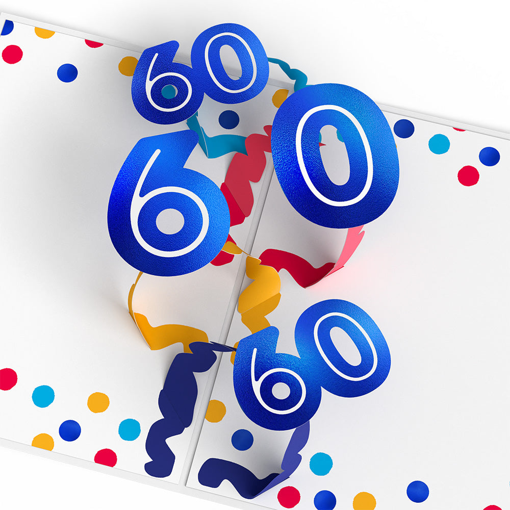 Sixty is the New Fifty 60th Birthday Pop-Up Card、mySite、solidvoid