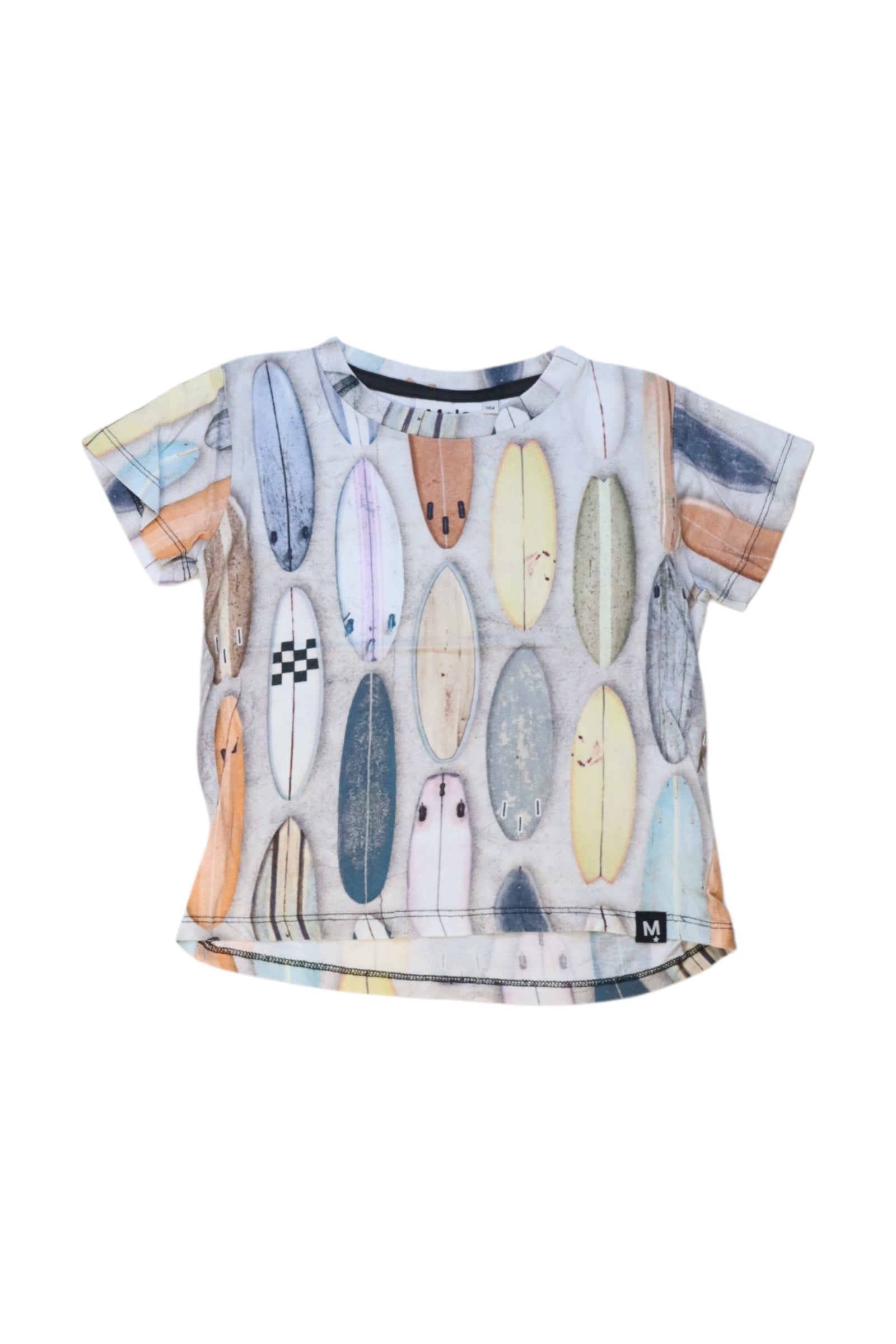 Molo Surfboard Print T-Shirt - Size 4T、mySite、g9winljtr