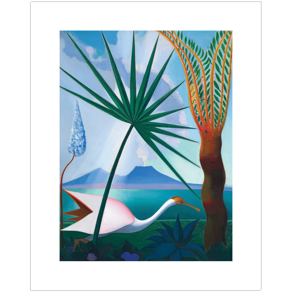 Neapolitan Song Bold Blue Art Print、mySite、gigharbornorthrealestate