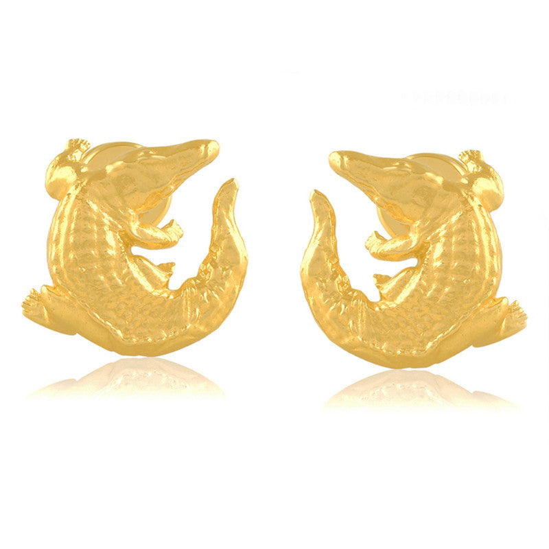 Croc Stud Earrings | 14K Gold Plated、mySite、camillekostekn