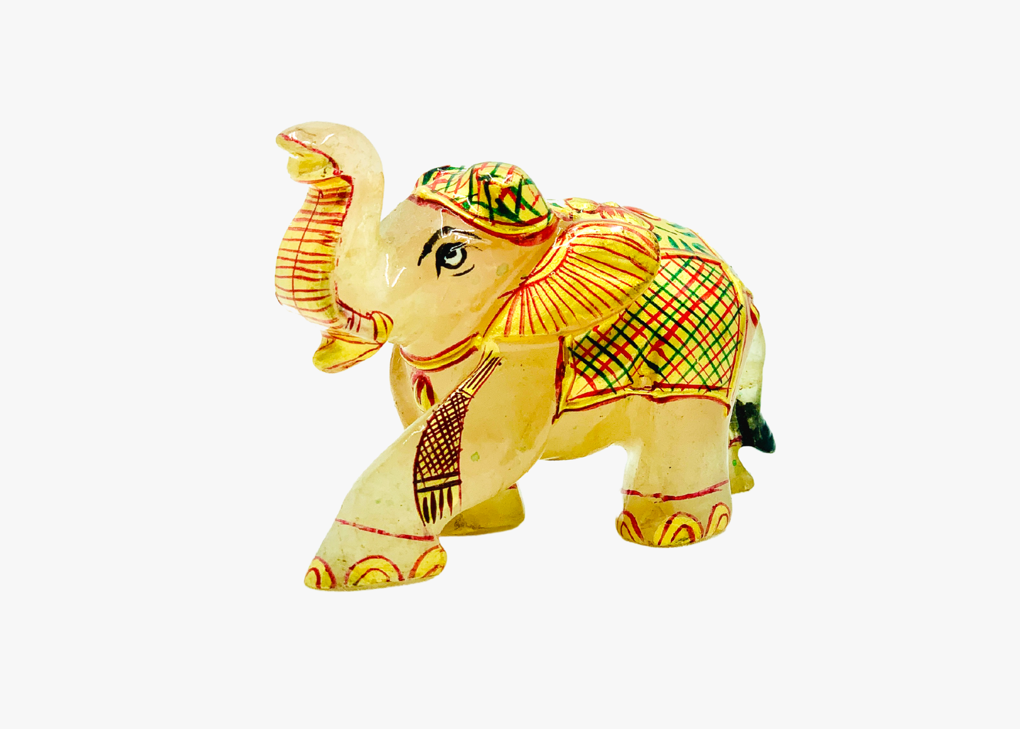 Yellow Jade Elephant (Mini Statue, 8cm)、mySite、topwebapps