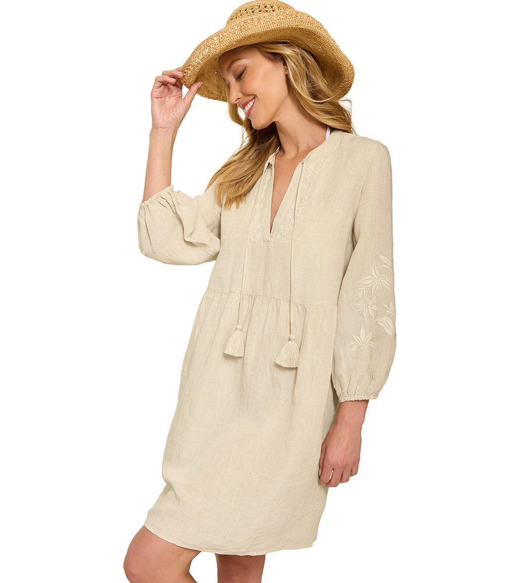 Tommy Bahama Women's St Lucia Floral Embroidered Dress、mySite、noshort