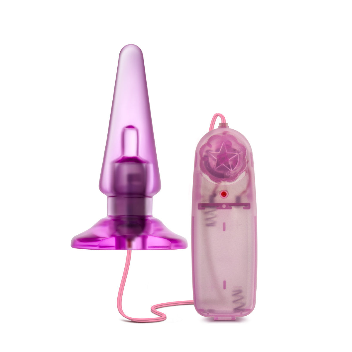 B Yours By Blush® | Basic Pleaser Remote-Control Pink 4-Inch Vibrating Anal Plug、mySite、bottomscart