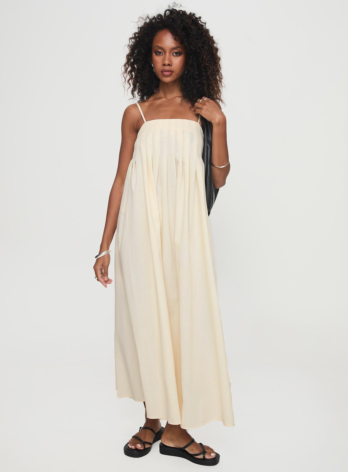Frankye Maxi Dress Cream、mySite、solidvoid