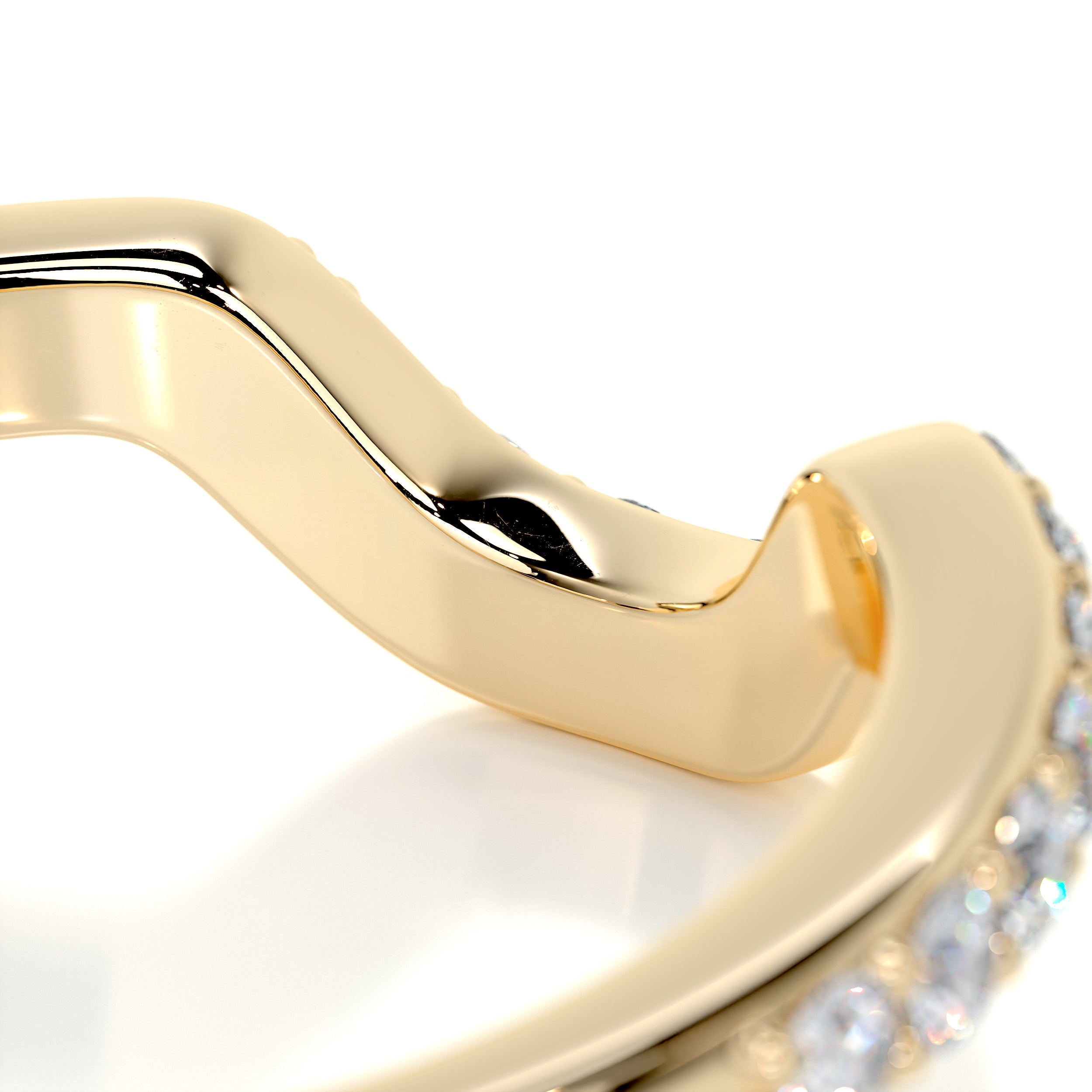 Nina Diamond Wedding Ring (0.2 Carat) -18K Yellow Gold、mySite、hinf8tx79