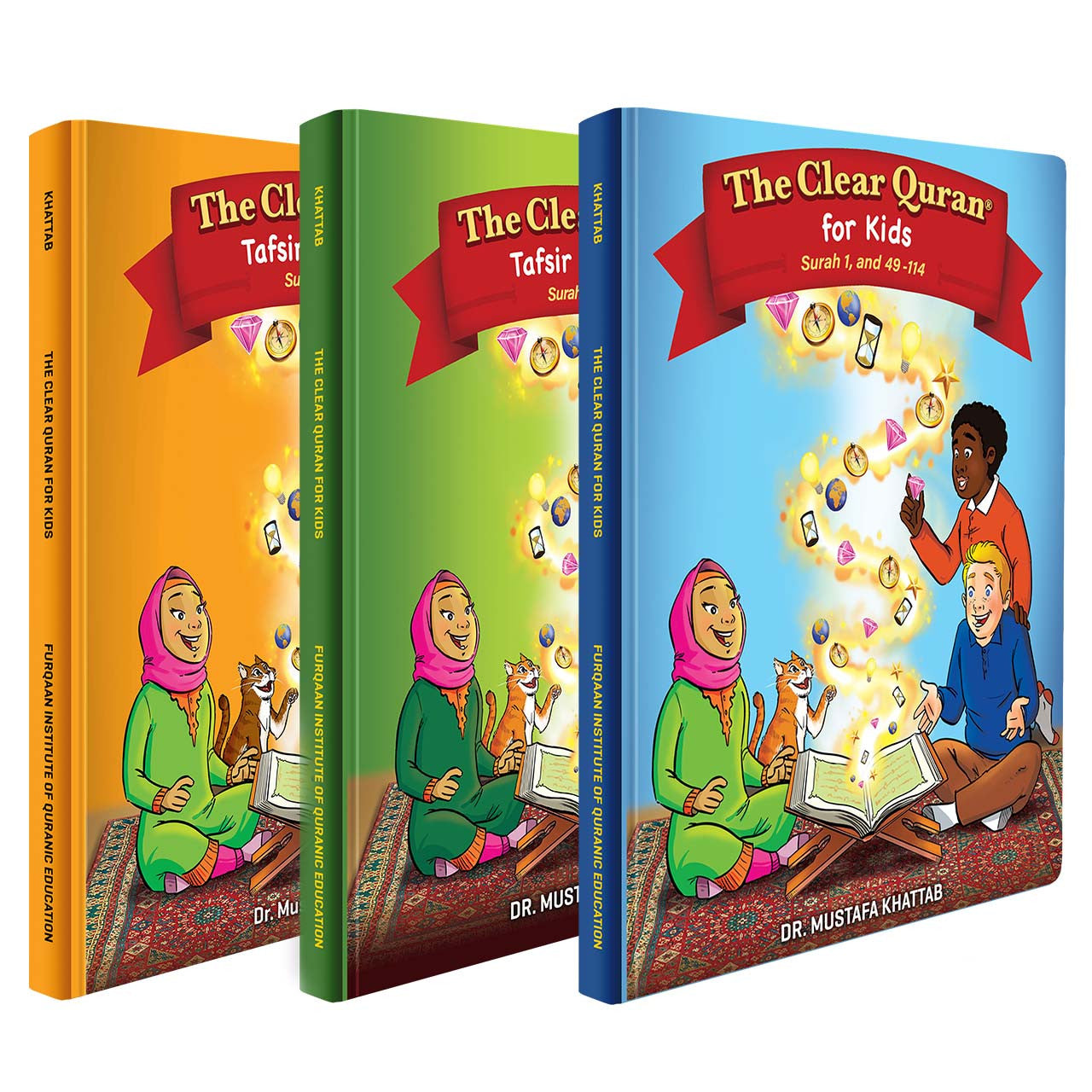 The Clear Quran® Tafsir for Kids - with Arabic Text | Hardcover, Vol 2-4 Set、mySite、topwebapps