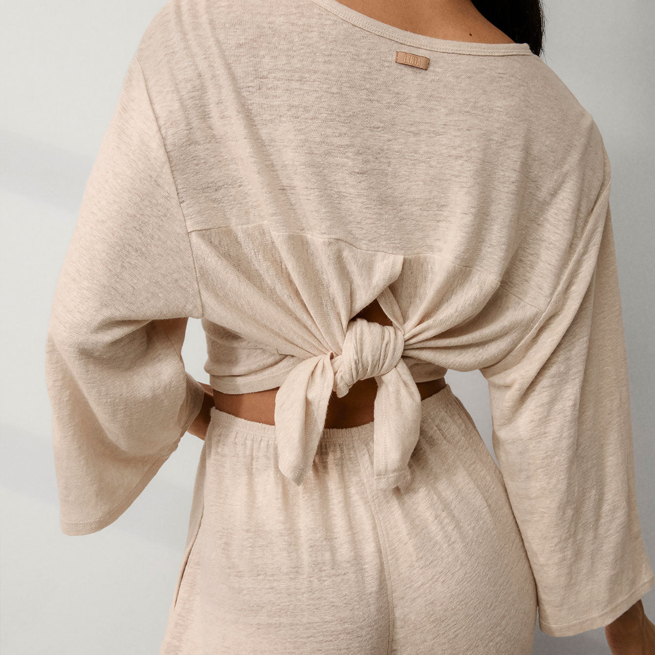 Linen Knit Back Slit Top、mySite、bengalsvssteelers