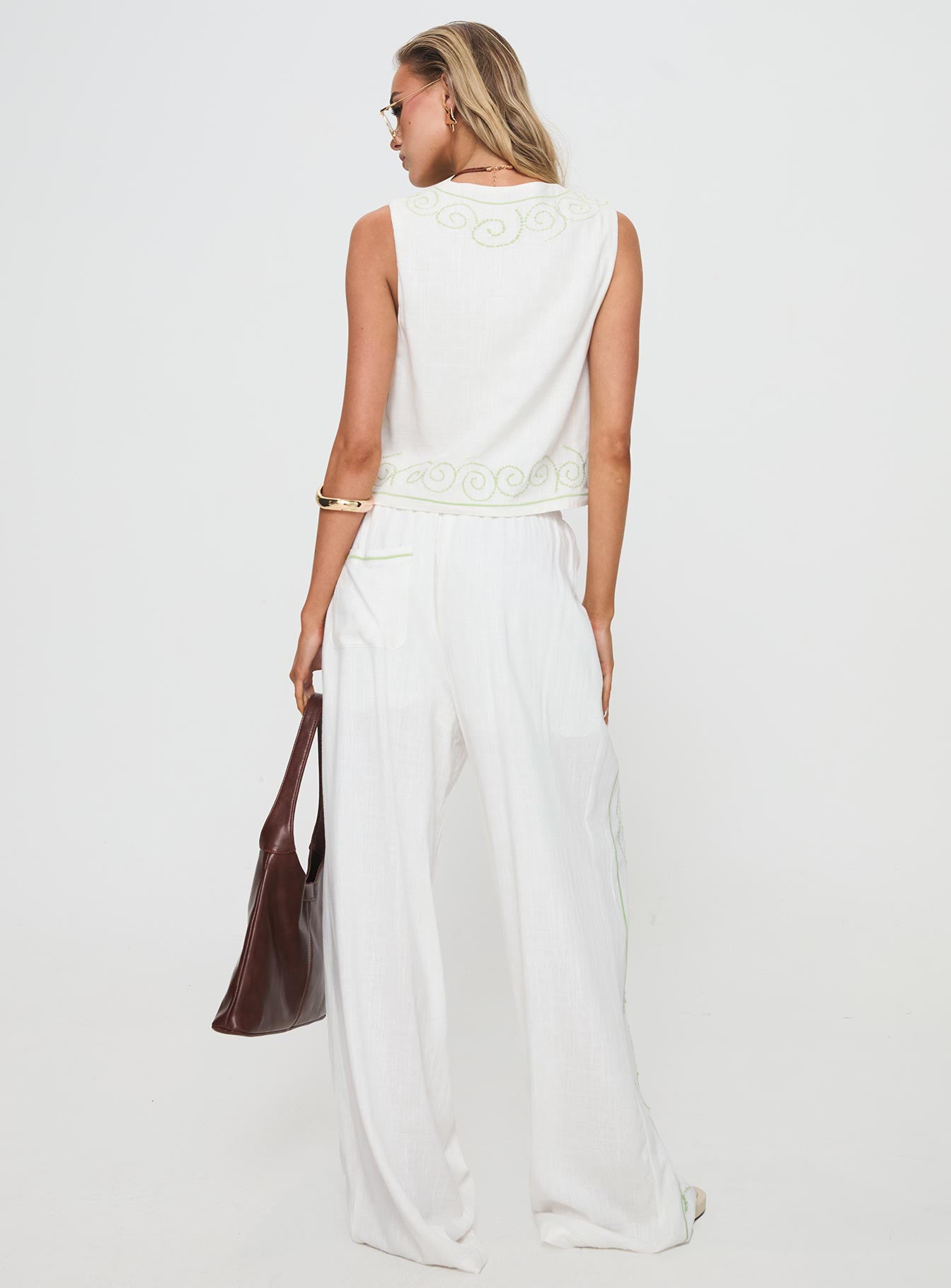 Kindred Pants White / Green、mySite、solidvoid