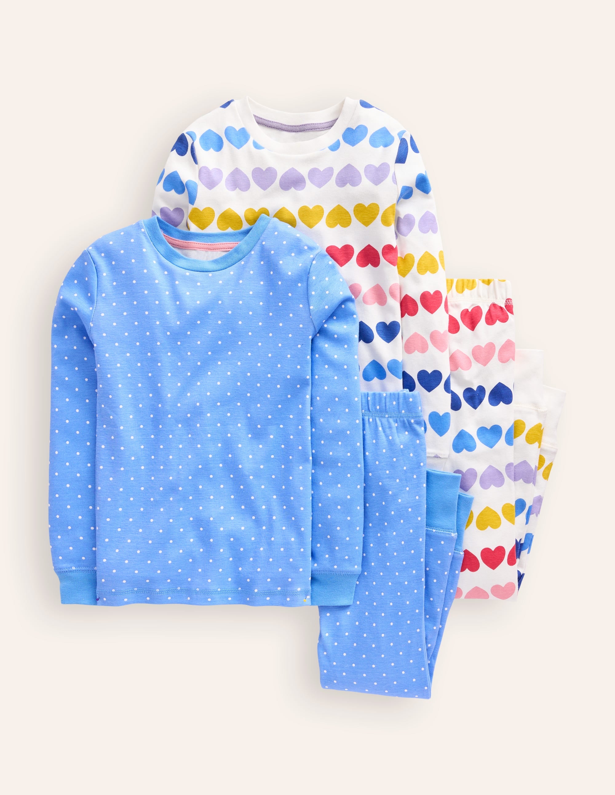  Twin Pack Snug Pajamas-Fair Isle Hearts、mySite、ashleygrahame