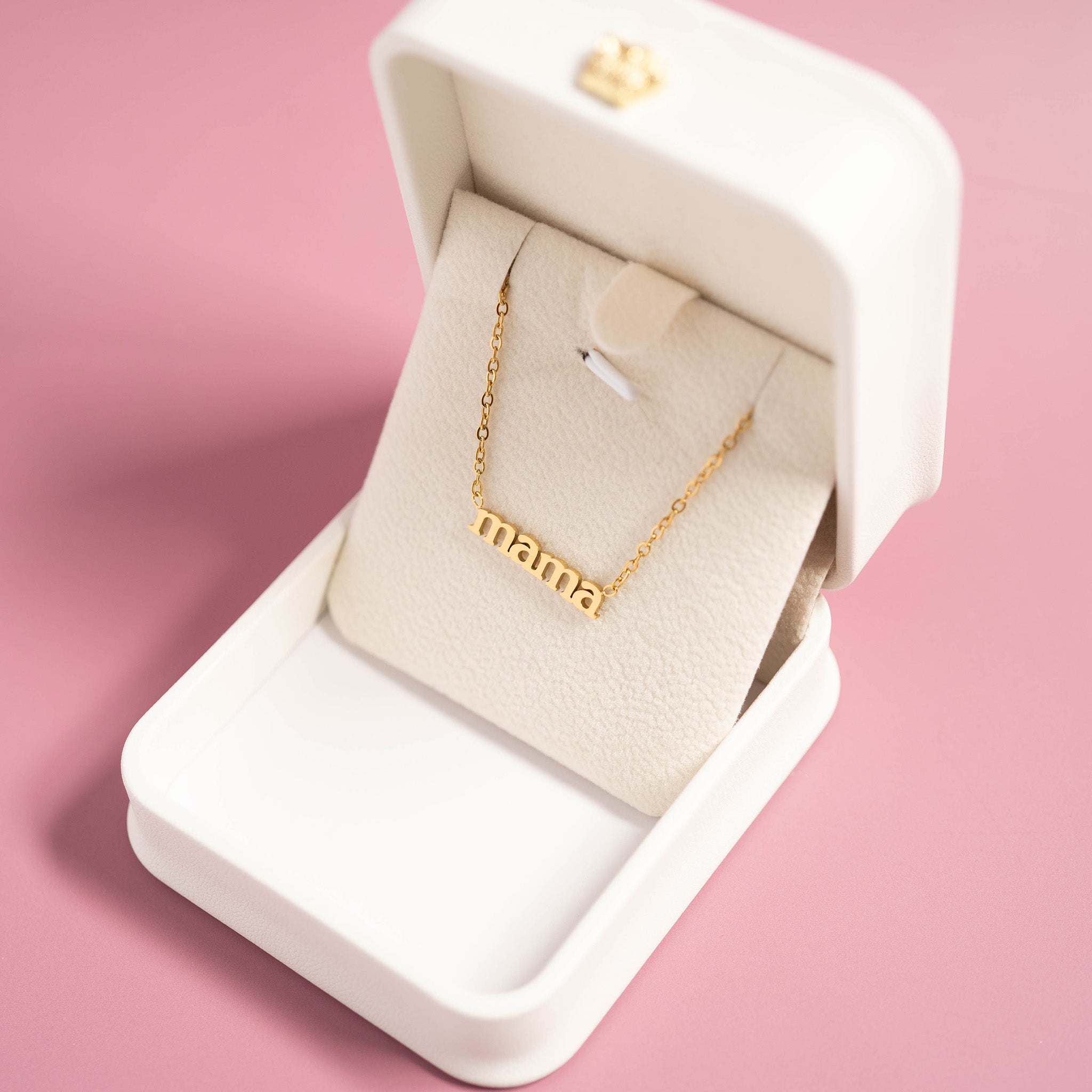 18K Gold PVD Stainless Steel Mama Necklace / CHN0090、mySite、dreamappss