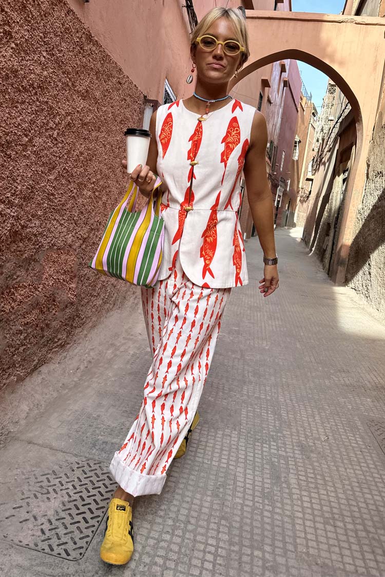 Cream Marina Marra Trousers Petite、mySite、solidvoid