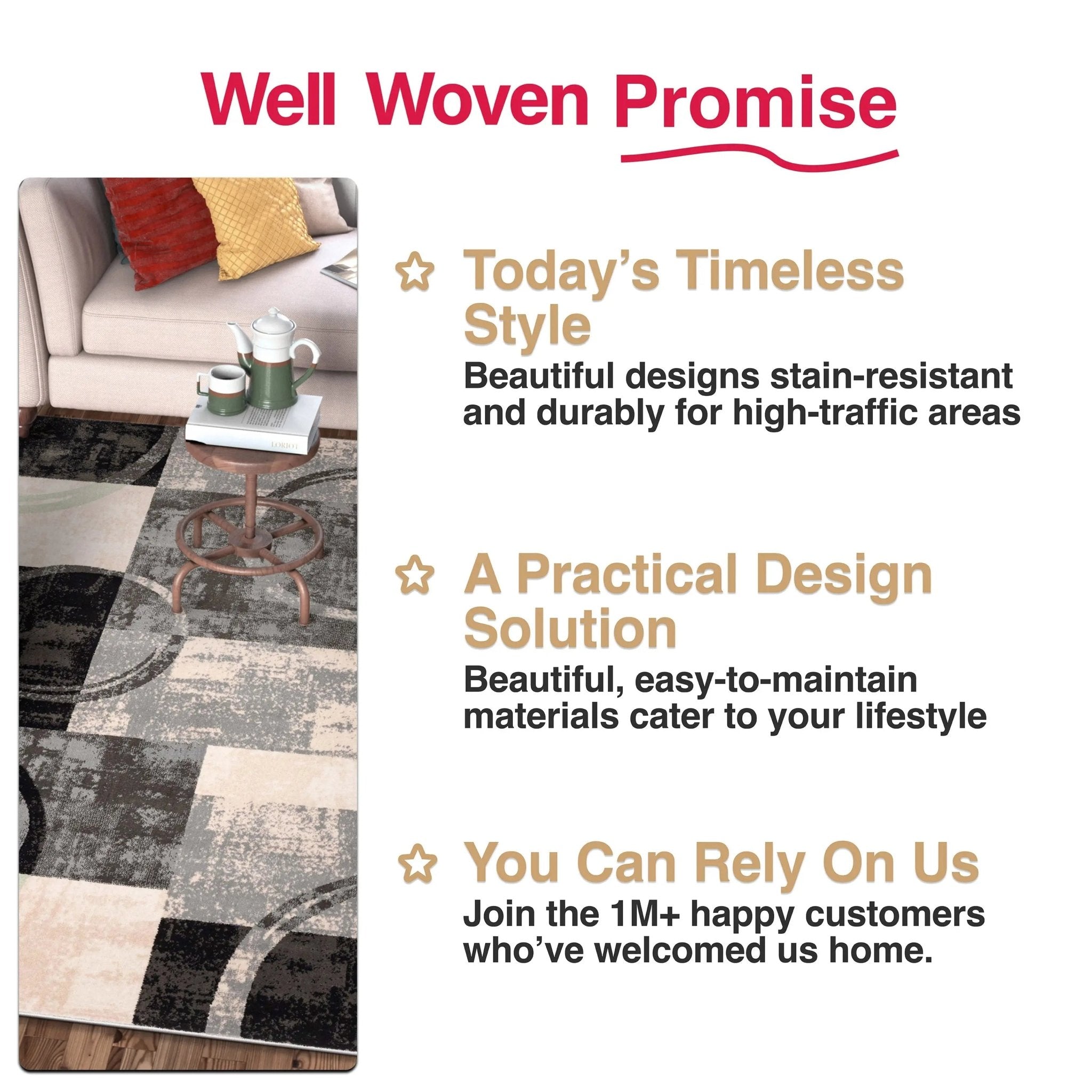 Shai Modern Geometric Grey Green Rug、mySite、gigharbornorthrealestate