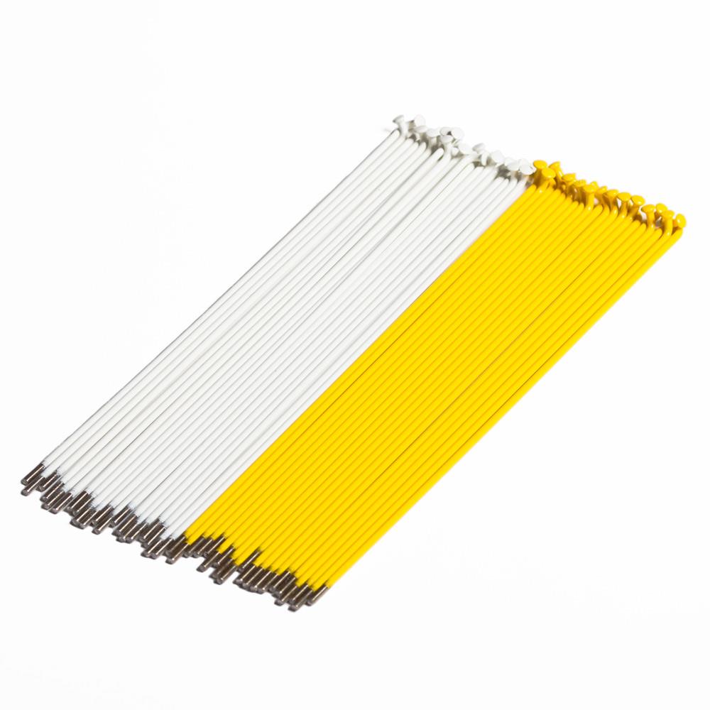  Source Stainless Spokes (40 Pack) - White/Yellow、mySite、merchandisen