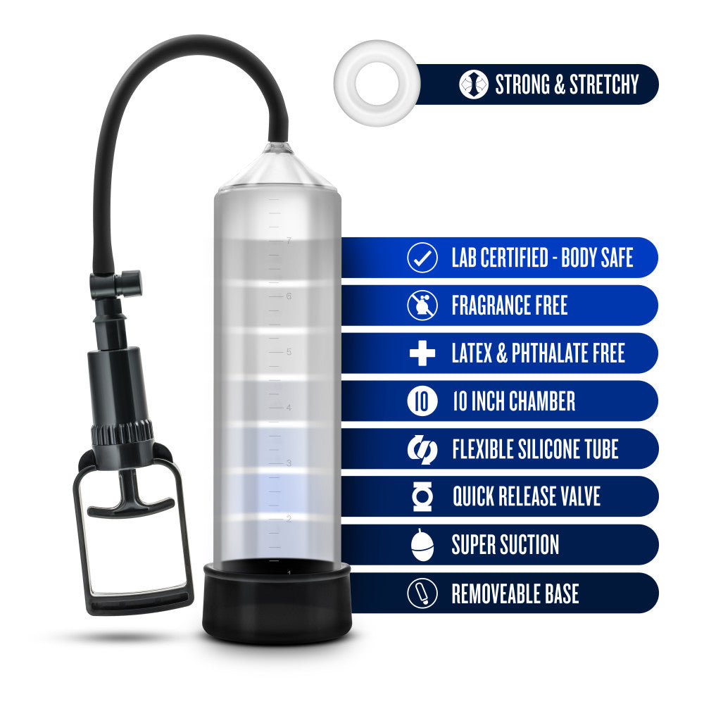 Performance By Blush® | VX3 Male Enhancement Clear/Black Pump、mySite、bottomscart