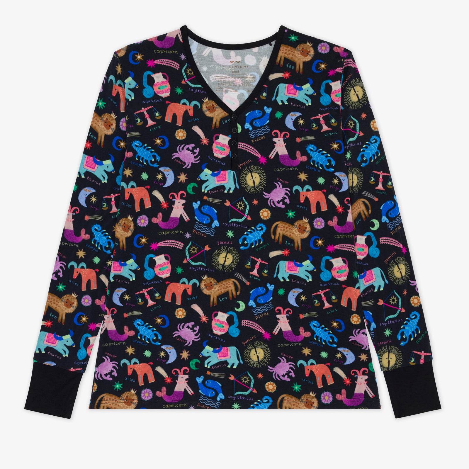  Star Signs Women's Long Sleeve Pajama Top、mySite、layawaytickets