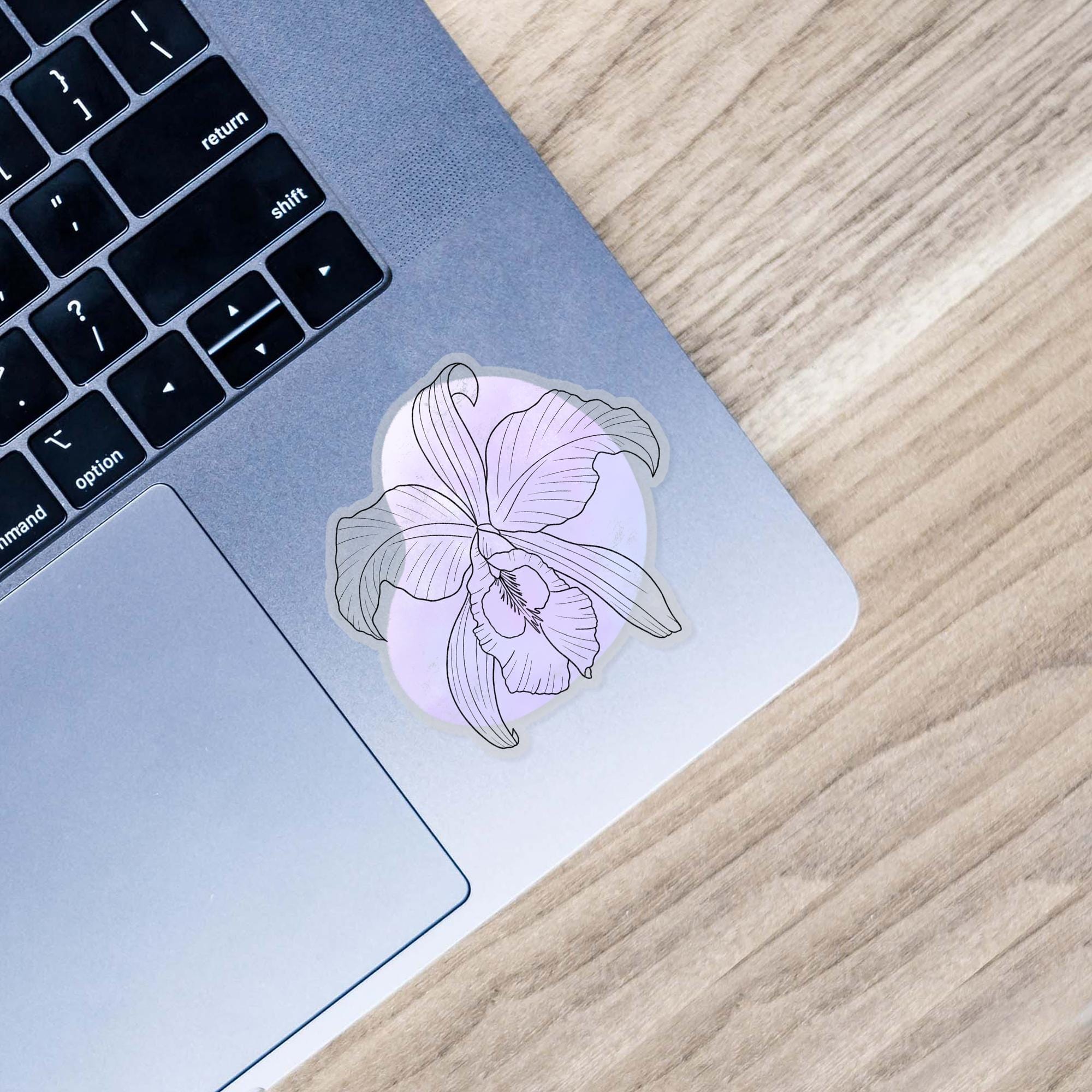  Flor de Mayo Abstract - Clear Sticker、mySite、elrpsem3k