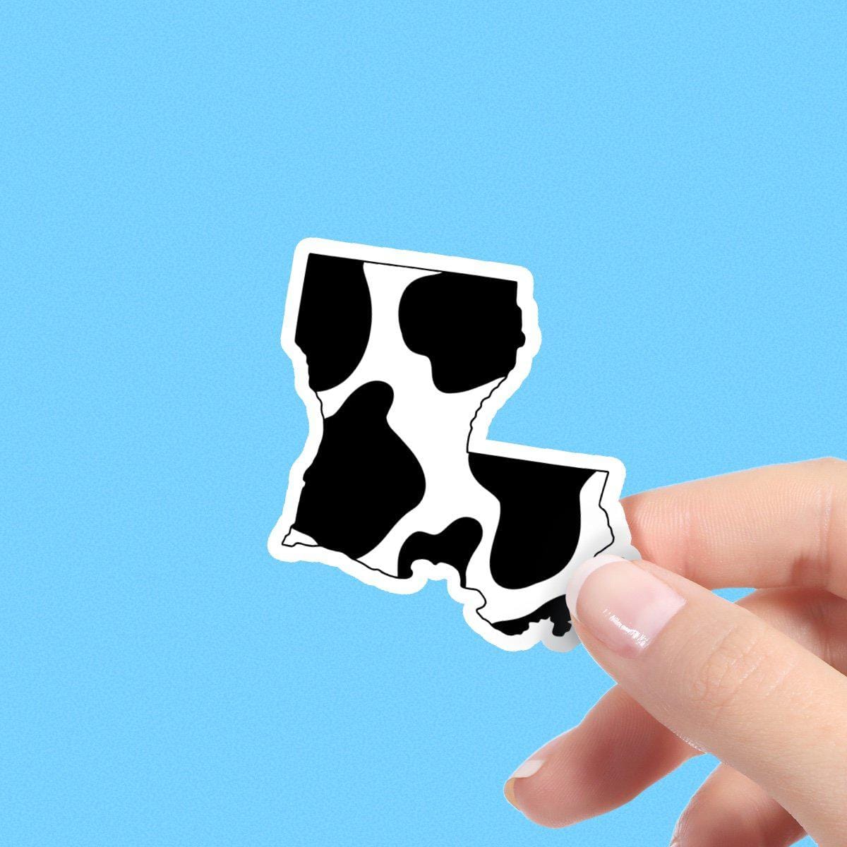  Louisiana Cow Pattern Sticker、mySite、elrpsem3k