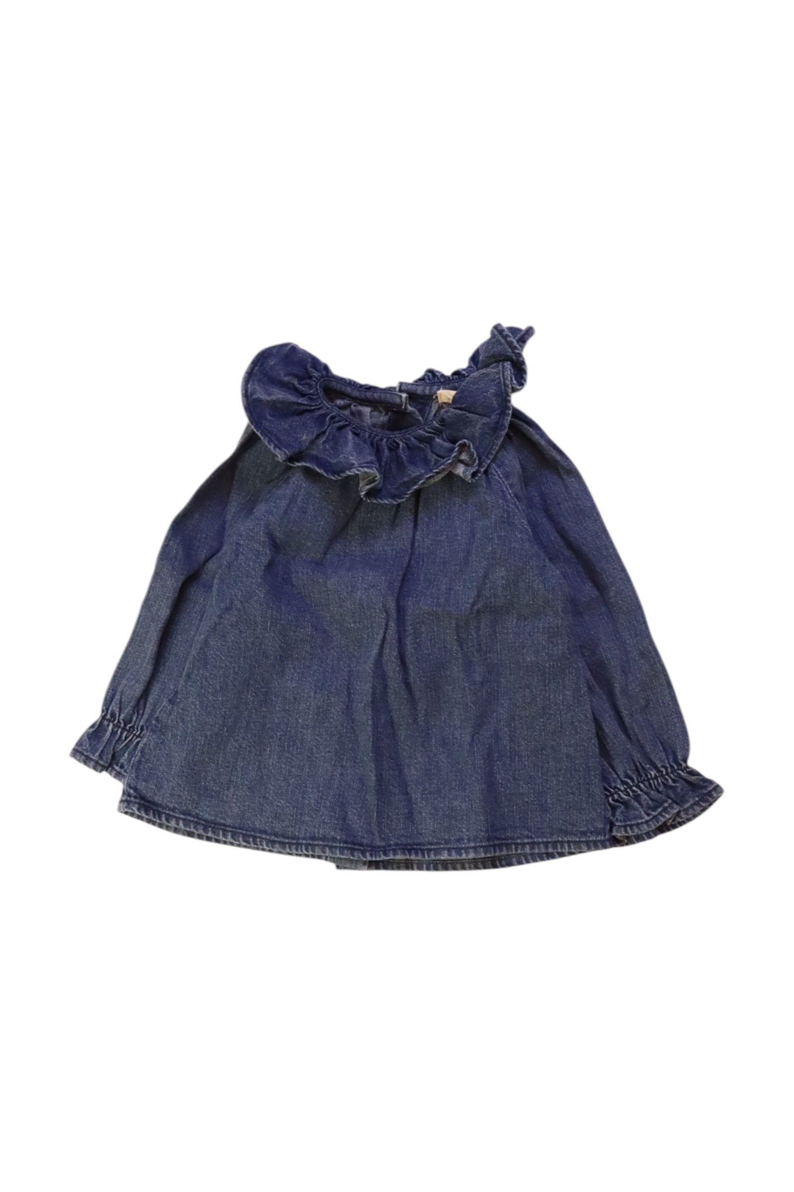 Louis Louise Ruffle Denim Dress 12-18M、mySite、g9winljtr