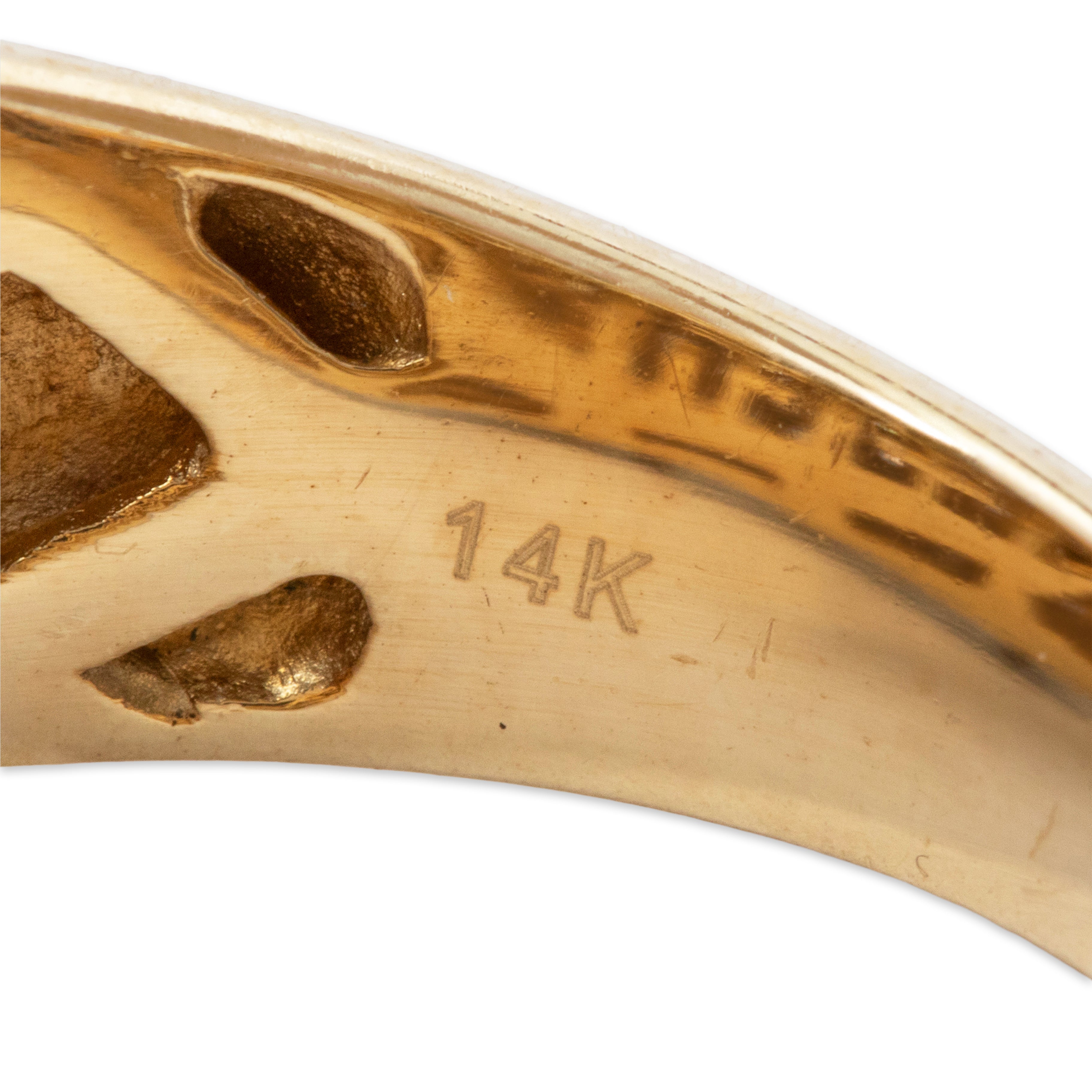 Vintage Effy 14k Yellow Gold 1.4cttw Champagne & White Diamond Cocktail Ring、mySite、hinf8tx79