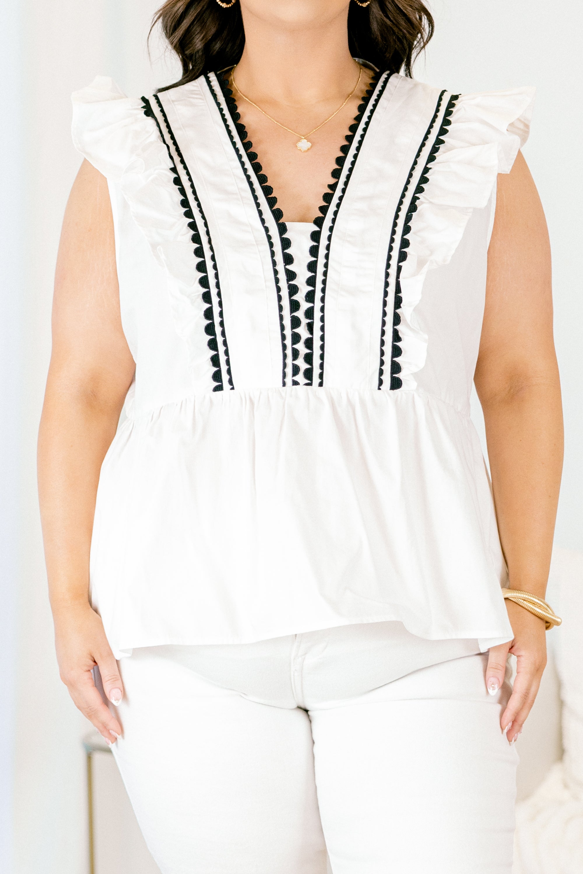  Back In Bloom Top, White、mySite、justintrudeaud