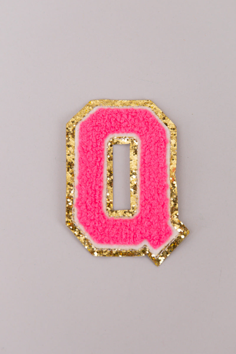 Chenille Adhesive Letter Patches- Hot Pink 5.5cm、mySite、hinf8tx79