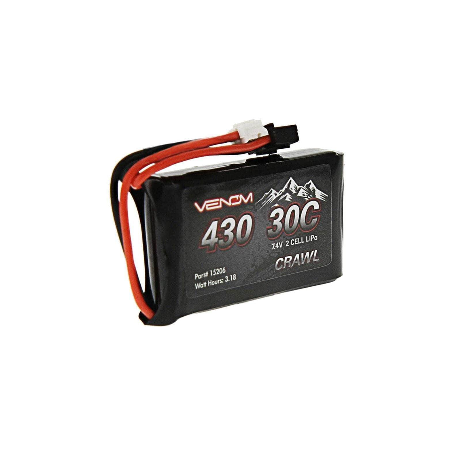  7.4V 430mAh 2S 30C LiPo Battery, JST-PH 2.0: SCX24、mySite、merchandisen