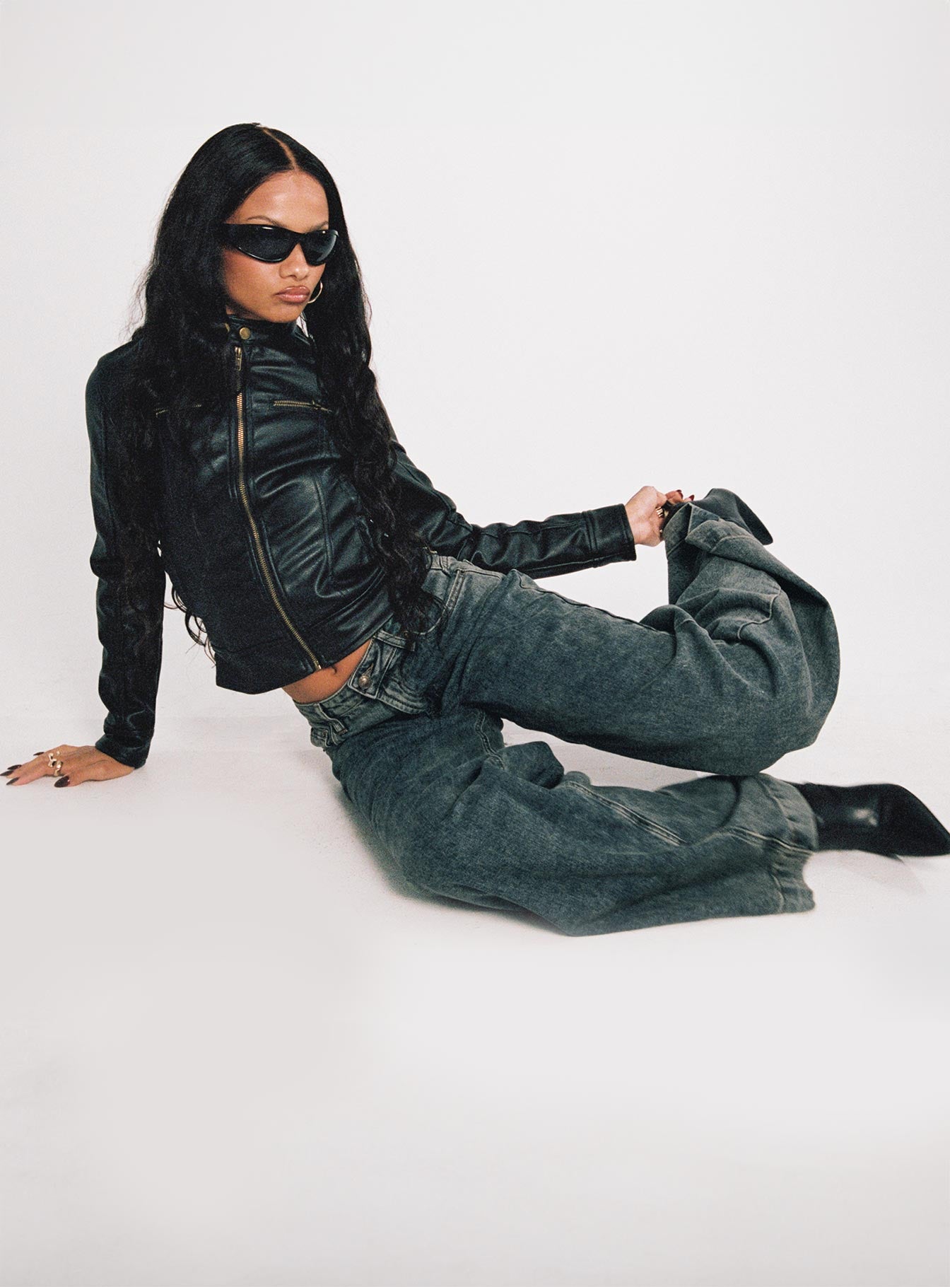 Ziggie Low Rise Ultra Baggy Jeans Antique Wash、mySite、solidvoid