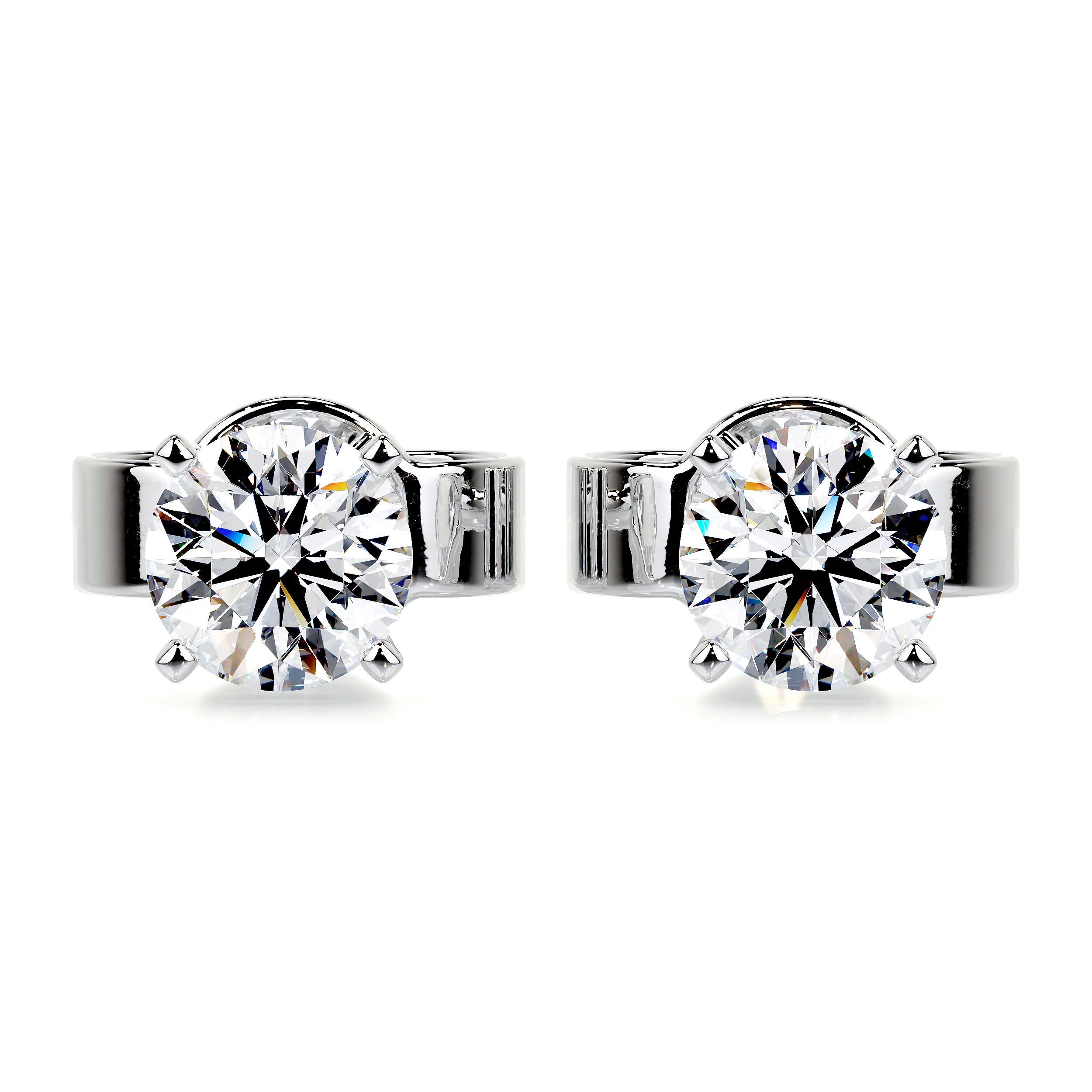 Allen Lab Grown Diamond Earrings -18K White Gold、mySite、hinf8tx79