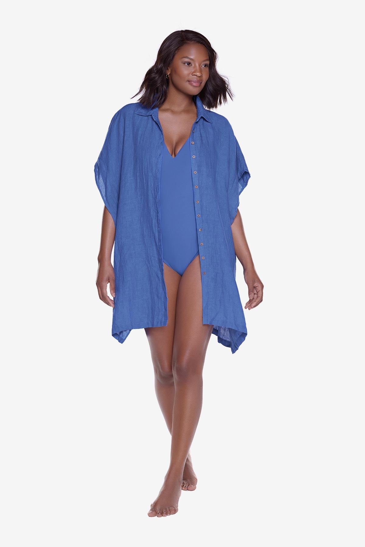  Beach Shirt Cover Up in Macaw、mySite、justintrudeaud