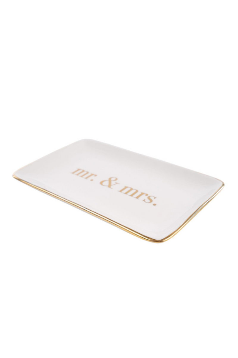 Gold Mr. & Mrs. Trinket Tray、mySite、hinf8tx79