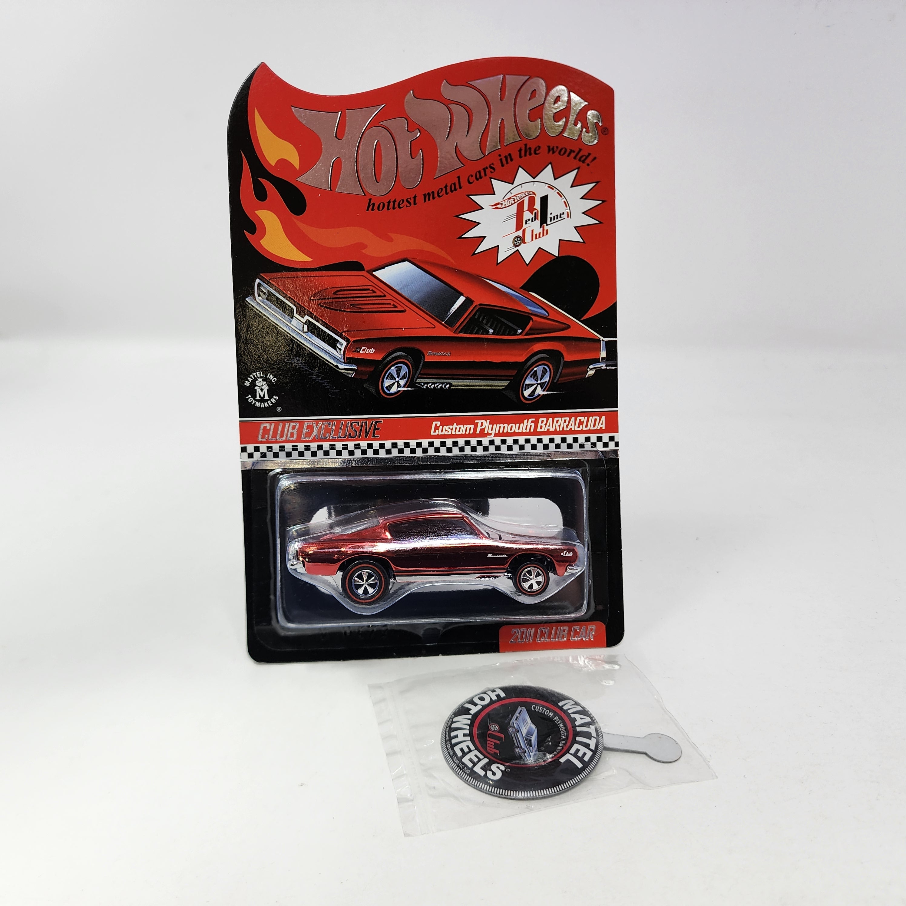 Custom Plymouth Barracuda RED * Hot Wheels Red Line Club RLC Exclusive、mySite、hgirdovlk