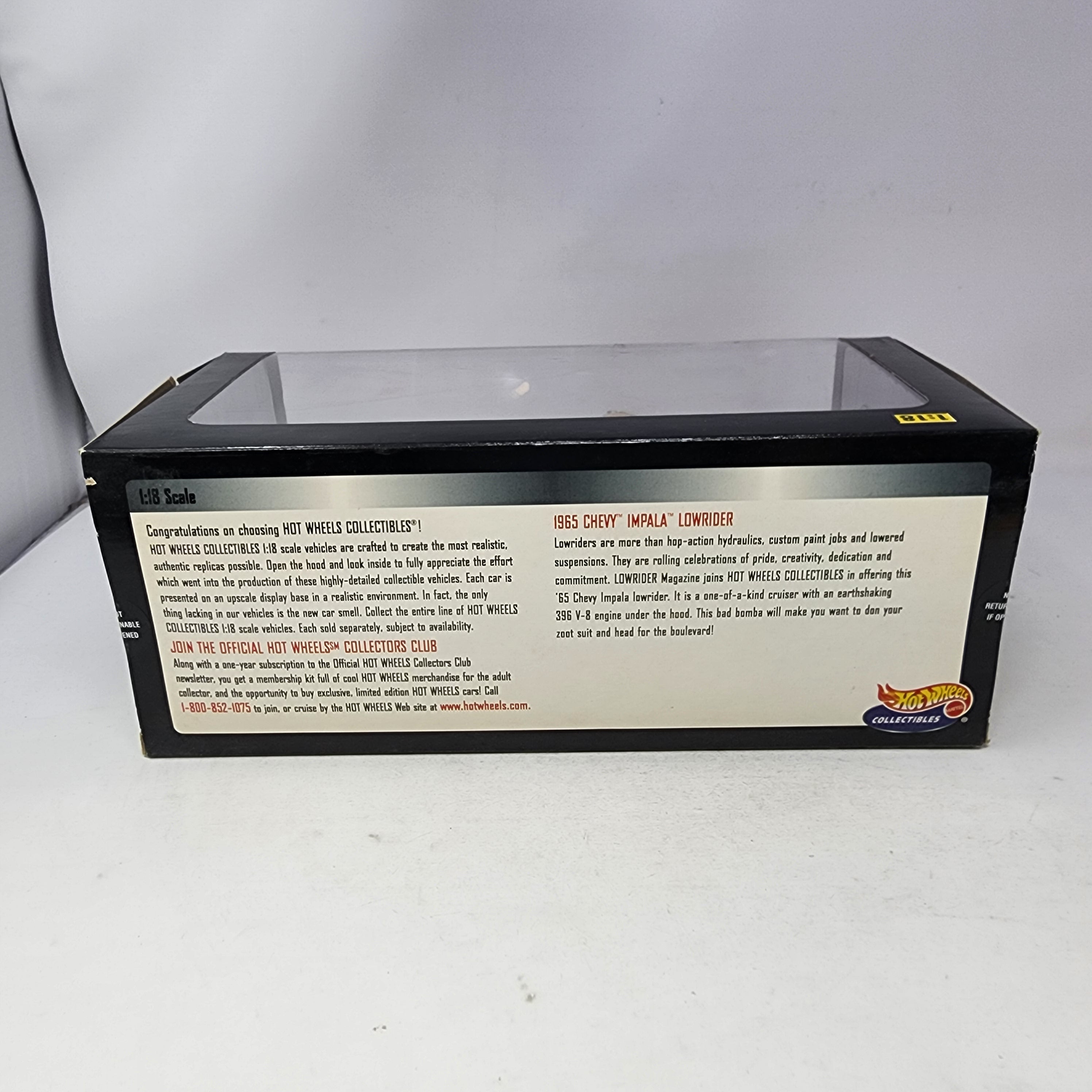 1965 Impala Lowrider Magazine * White * Hot Wheels 1/18 Scale Collectibles、mySite、hgirdovlk