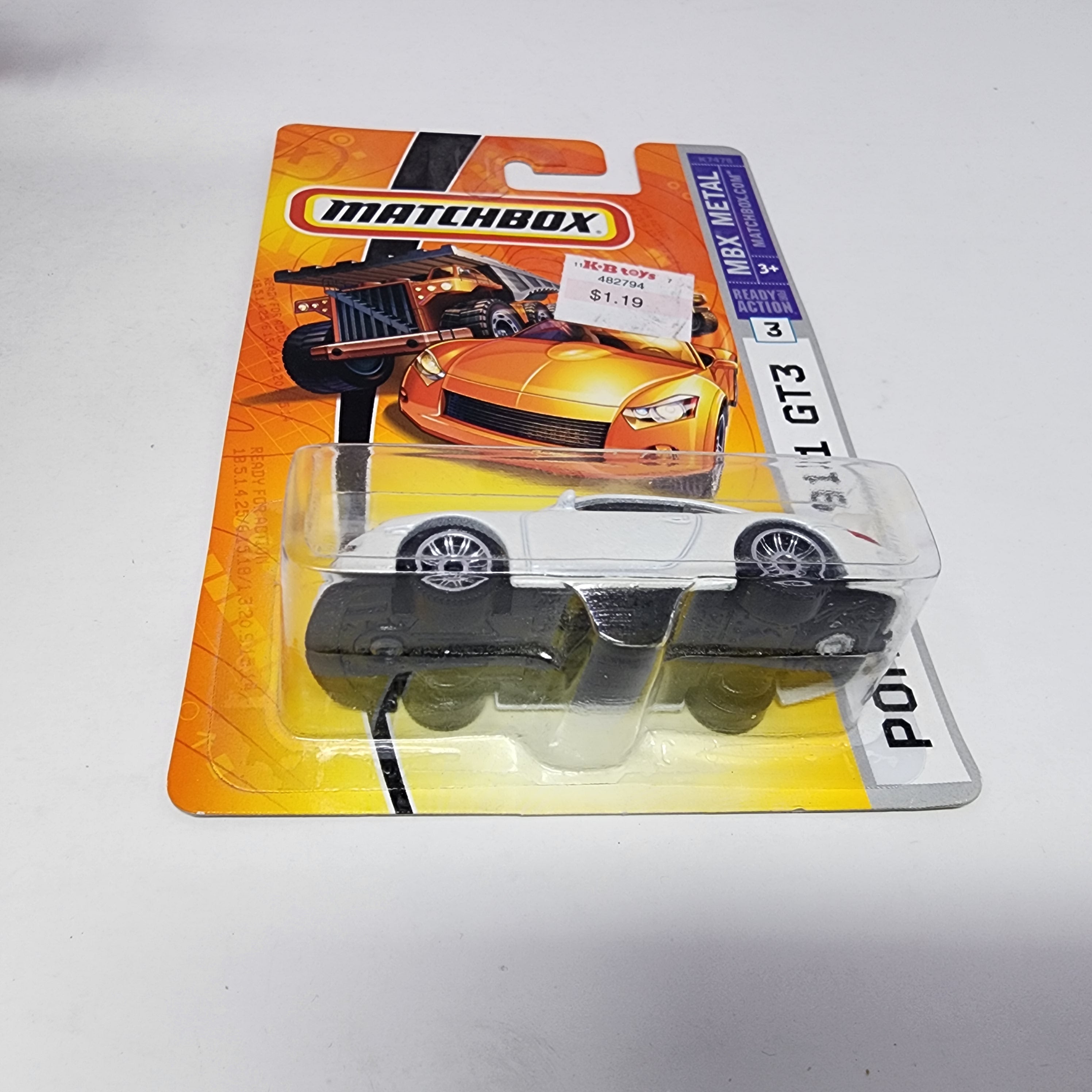Porsche 911 GT3 #3 * WHITE * Matchbox Basic、mySite、hgirdovlk