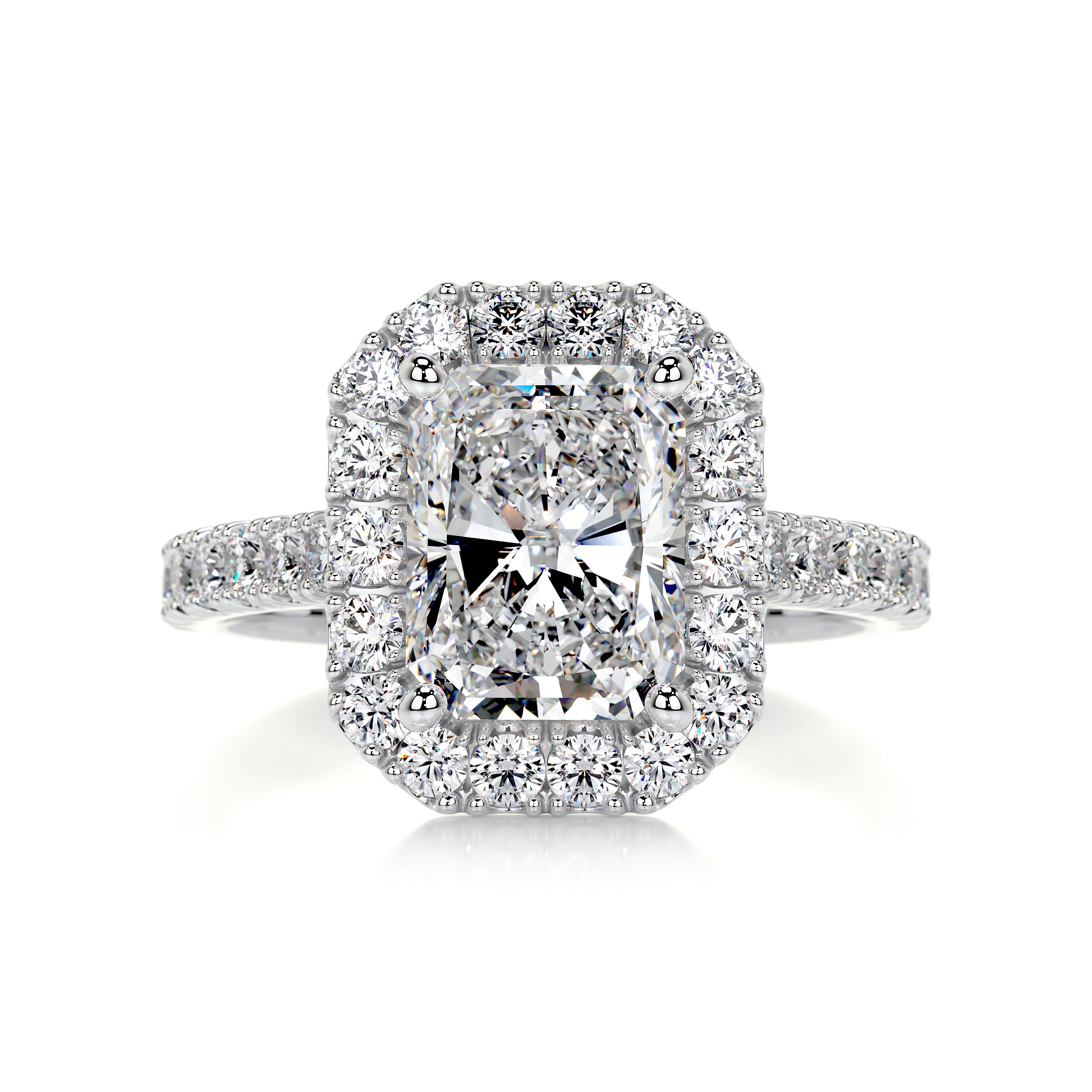 Andrea Moissanite & Diamond Ring -14K White Gold、mySite、hinf8tx79