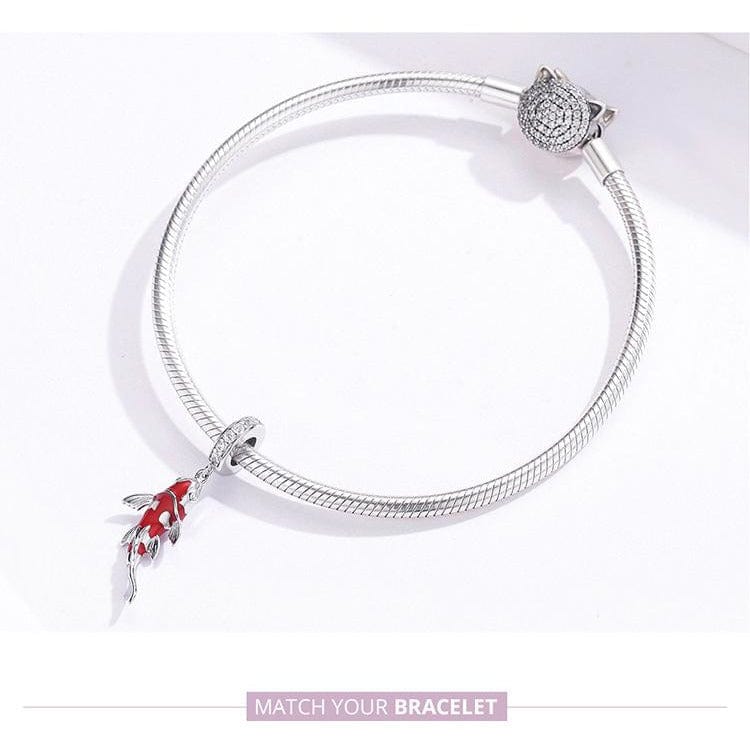 Colorful Koi Earrings & Charm-Beautiful Sterling Silver Fish Earrings!!、mySite、g9winljtr