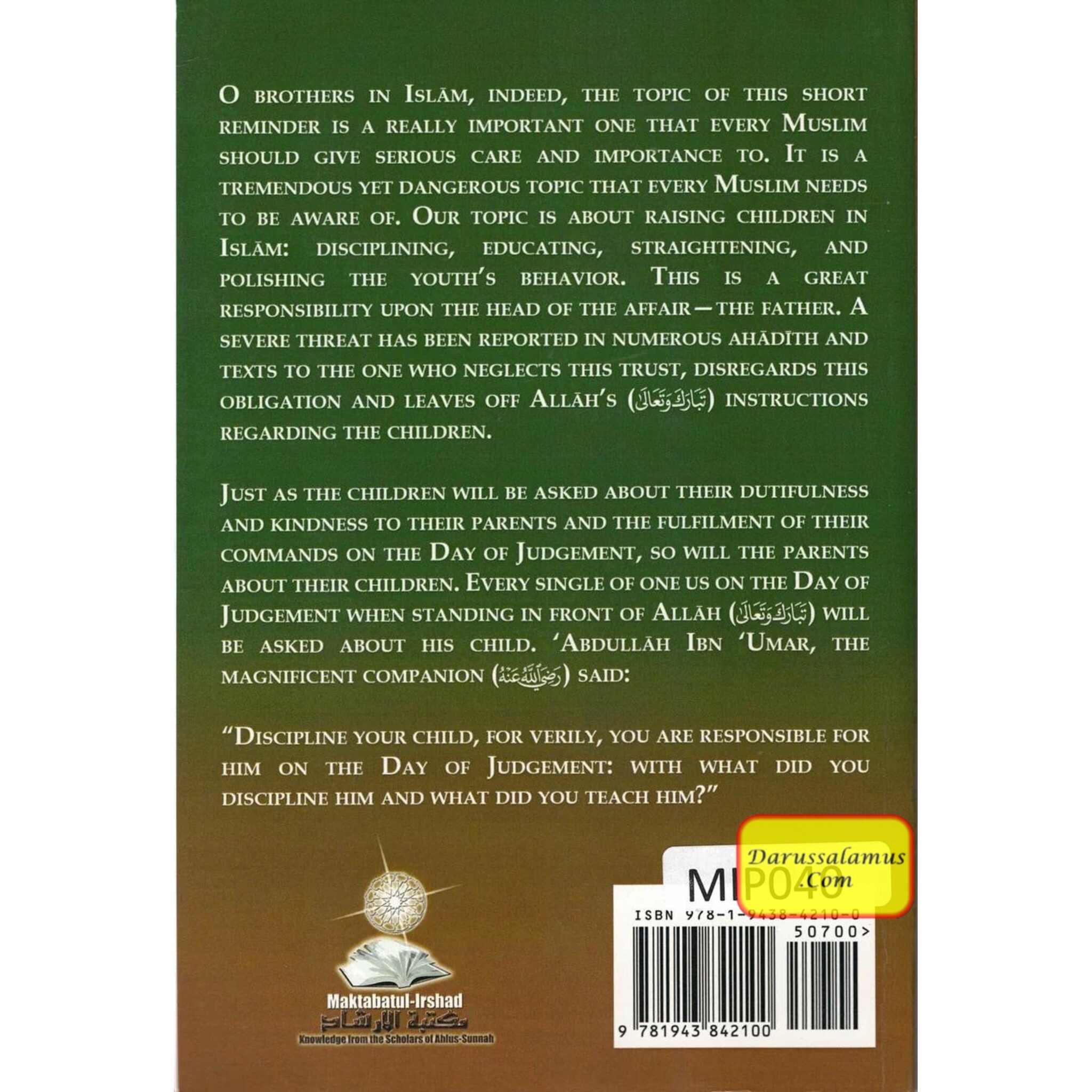 Raising Children in Islam By Shaykh Abdur Razzaaq bin Abdul Muhsin al Badr、mySite、topwebapps