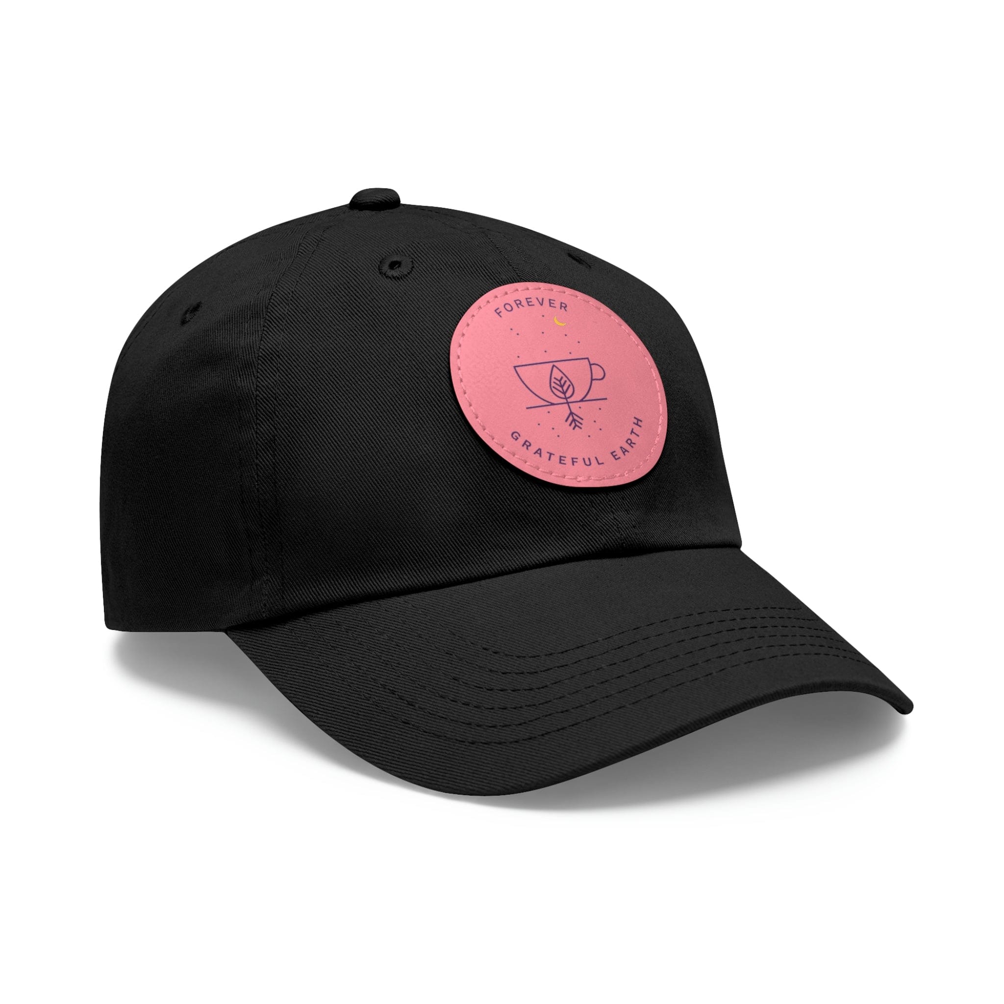 Dad Hat with Leather Patch (Round)、mySite、gigharbornorthrealestate