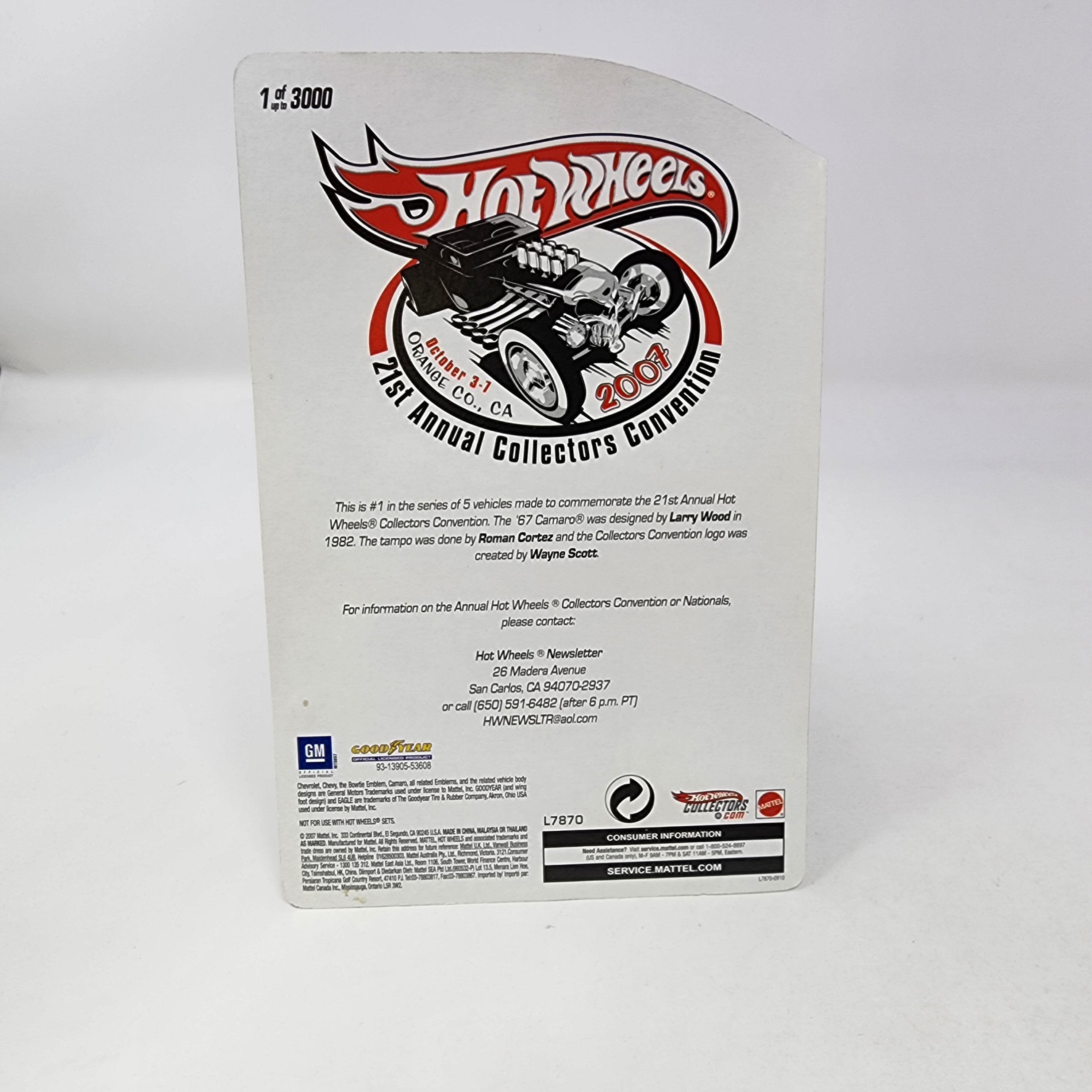 '67 Camaro * Hot Wheels 2007 Collectors Convention 21st、mySite、hgirdovlk