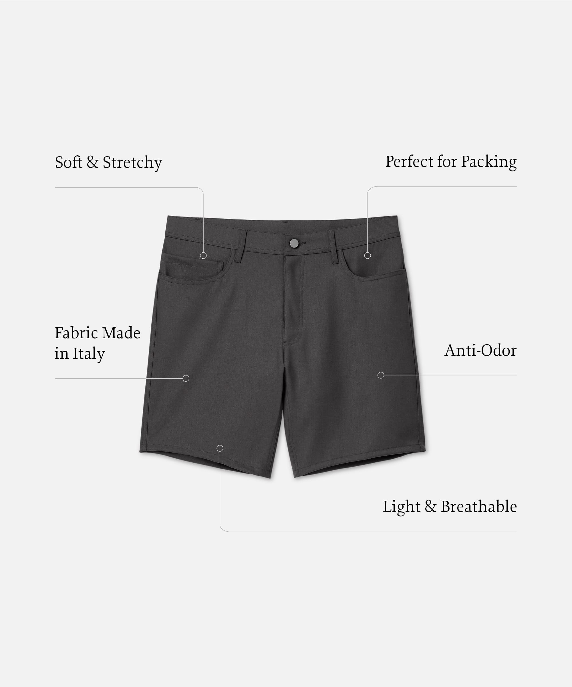 Men's Merino Travel Shorts、mySite、noshort