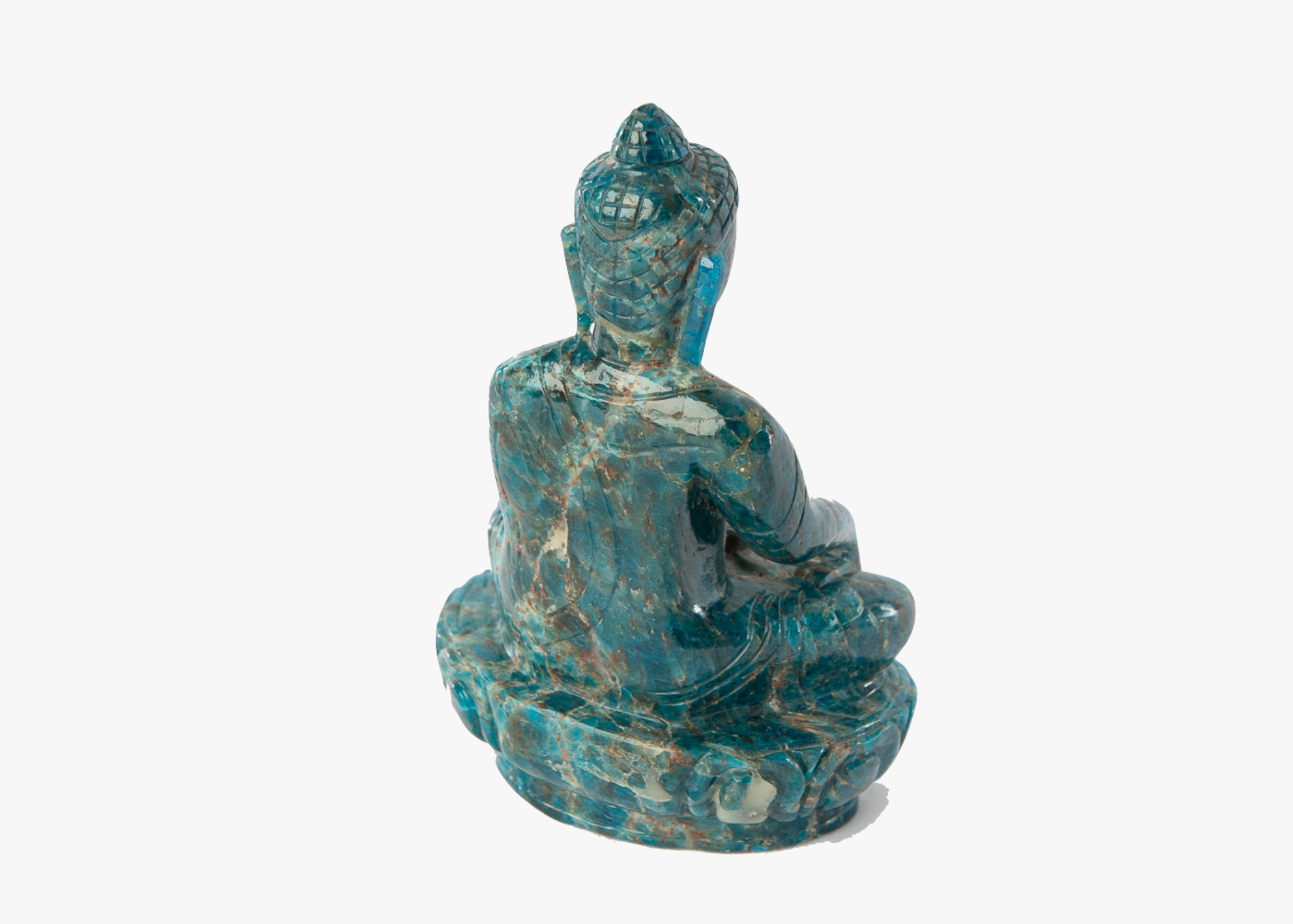 Sitting Buddha - Blue Apatite (Small, 17cm)、mySite、topwebapps