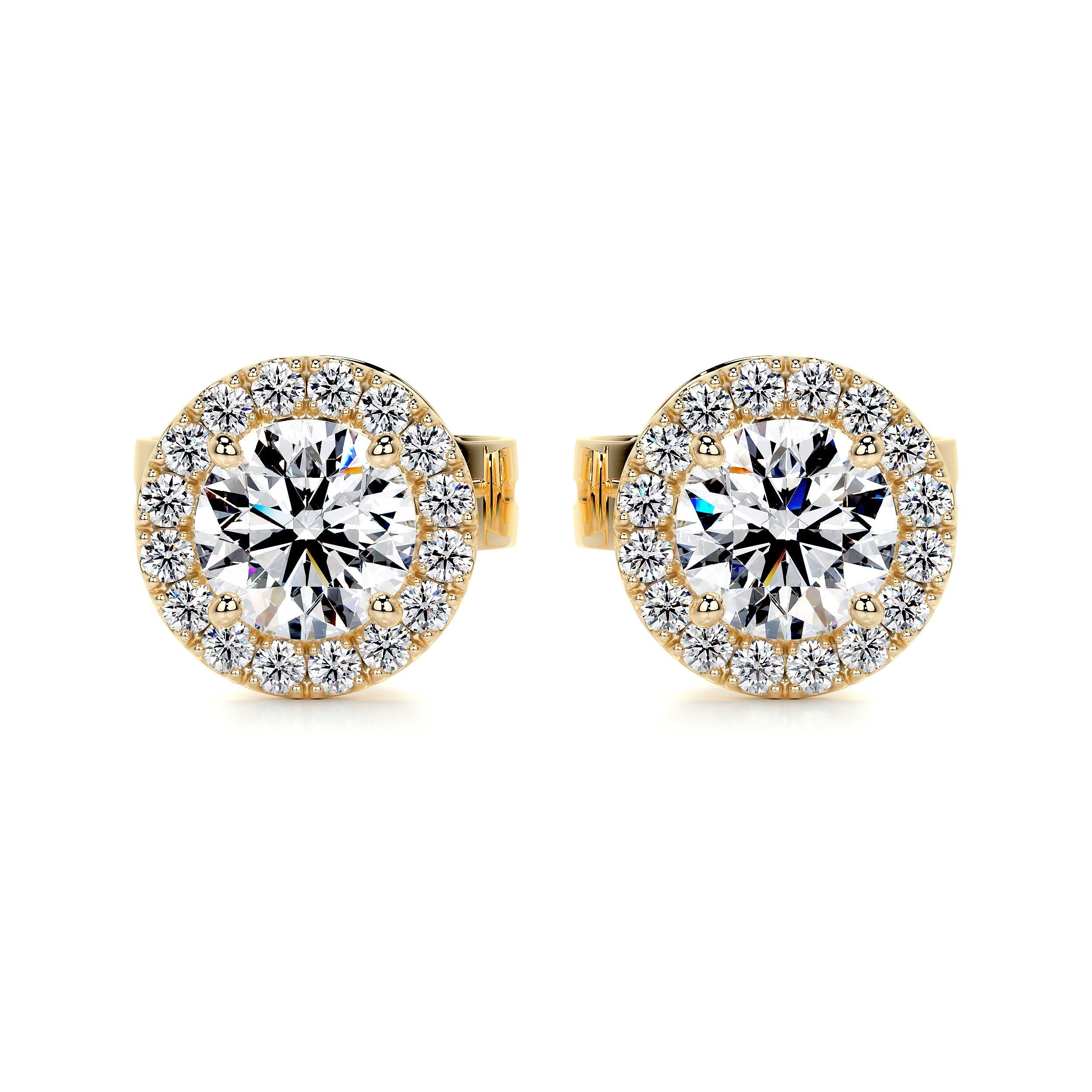 Petit Courtney Lab Grown Diamond Earrings -18K Yellow Gold、mySite、hinf8tx79