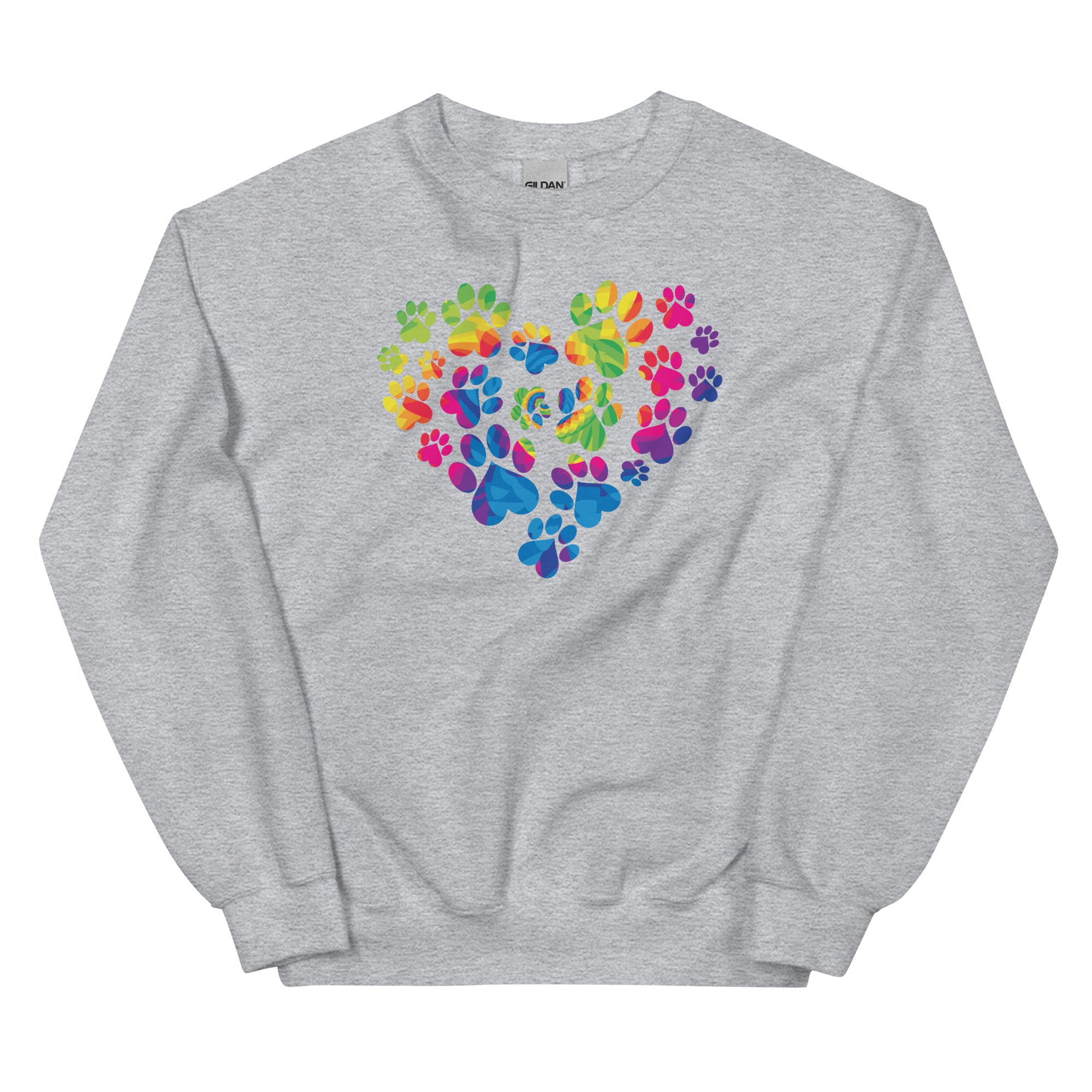 Anniversary Paw Print Love Crewneck Sweatshirt、mySite、camillekostekn