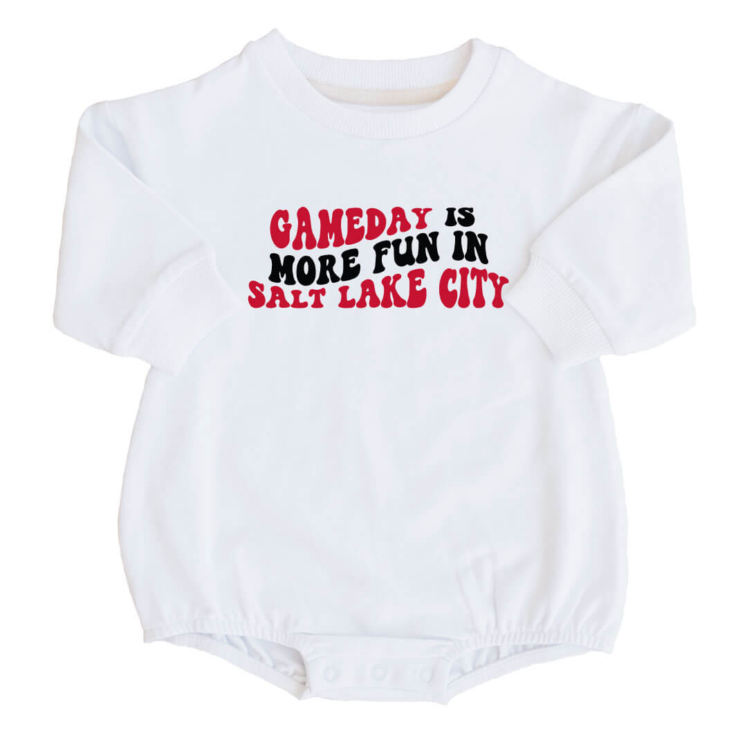  University of Utah | UU Graphic Sweatshirt Bubble Romper、mySite、layawaytickets