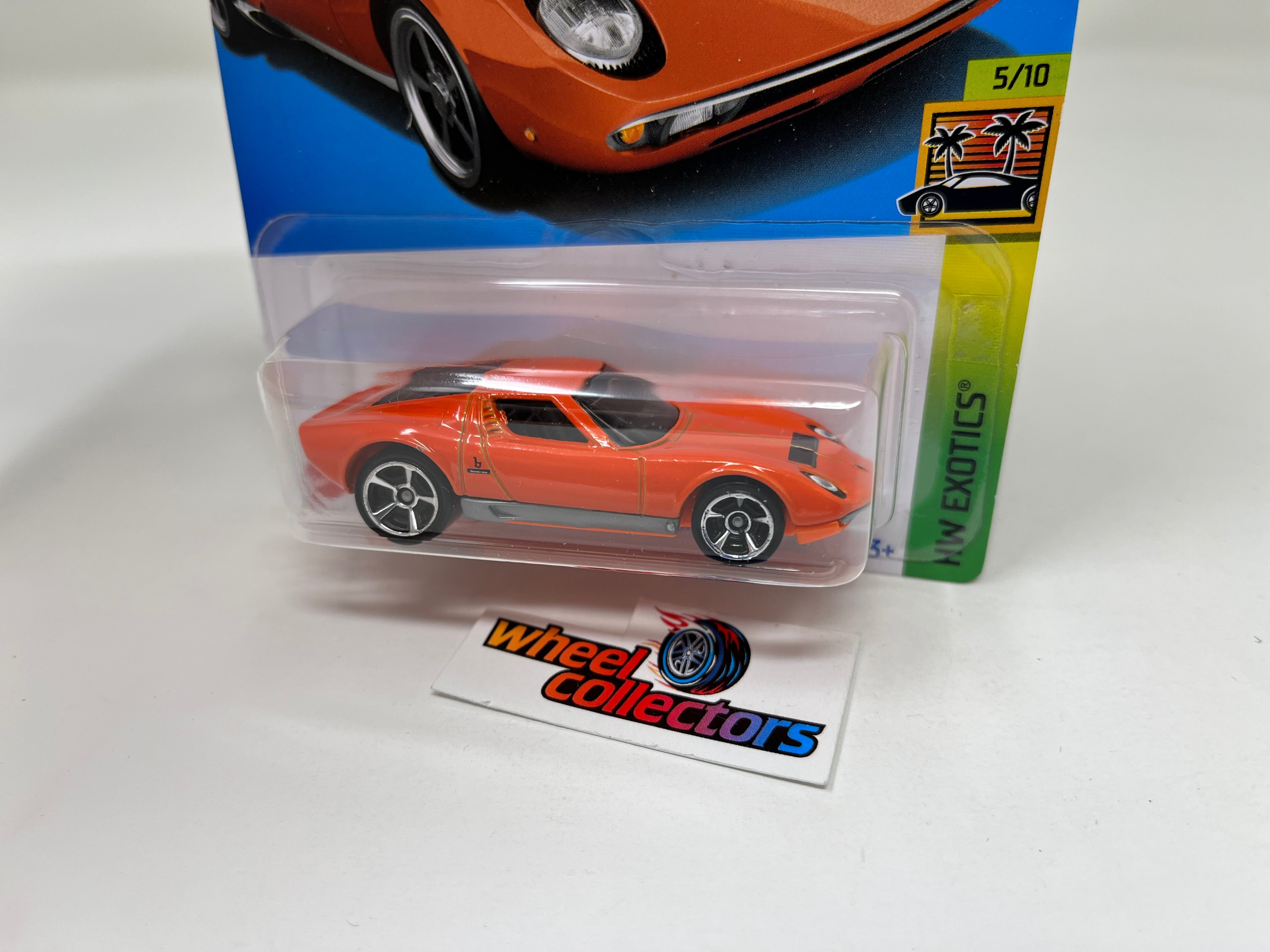 '71 Lamborghini Miura SV #202 * Orange * 2022 Hot Wheels USA Card、mySite、hgirdovlk