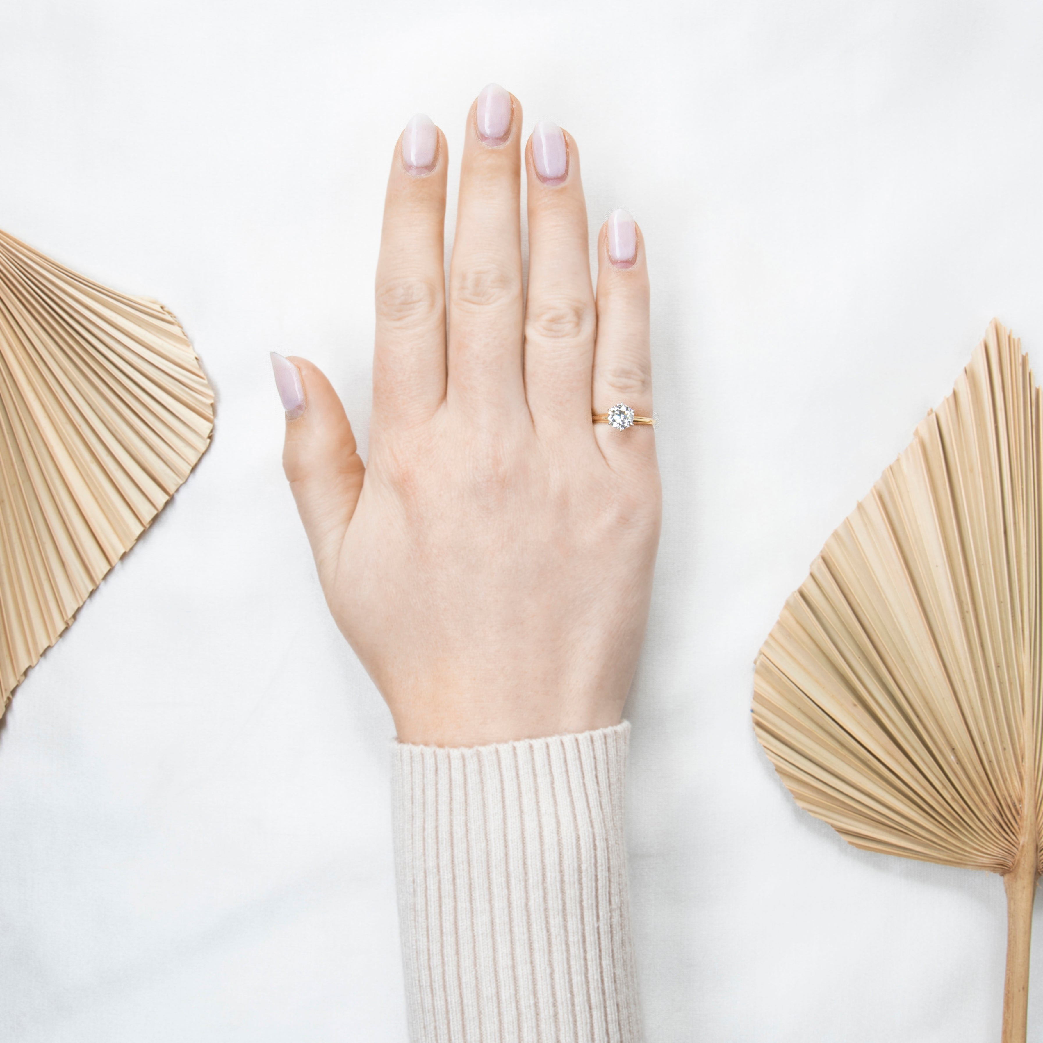 Vintage Tiffany & Co. 18k Yellow Gold & Platinum .99ct Diamond Engagement Ring、mySite、hinf8tx79