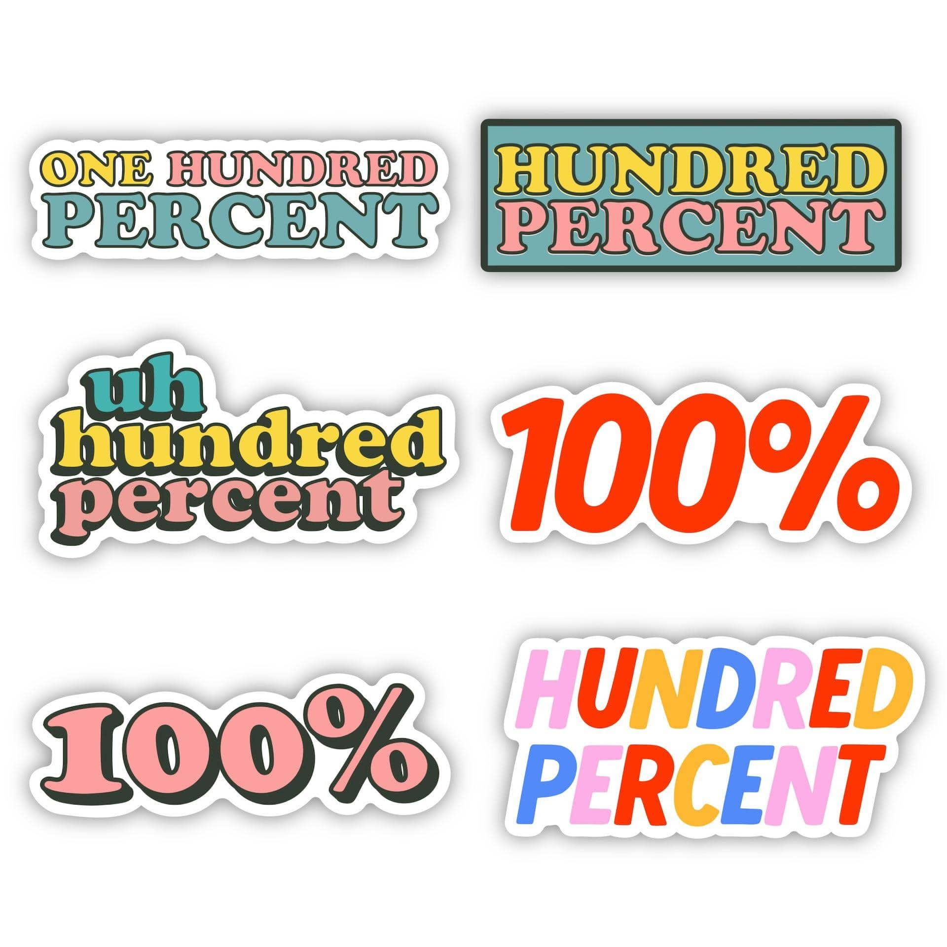  100% Stickers 6 Pack、mySite、ghnorth